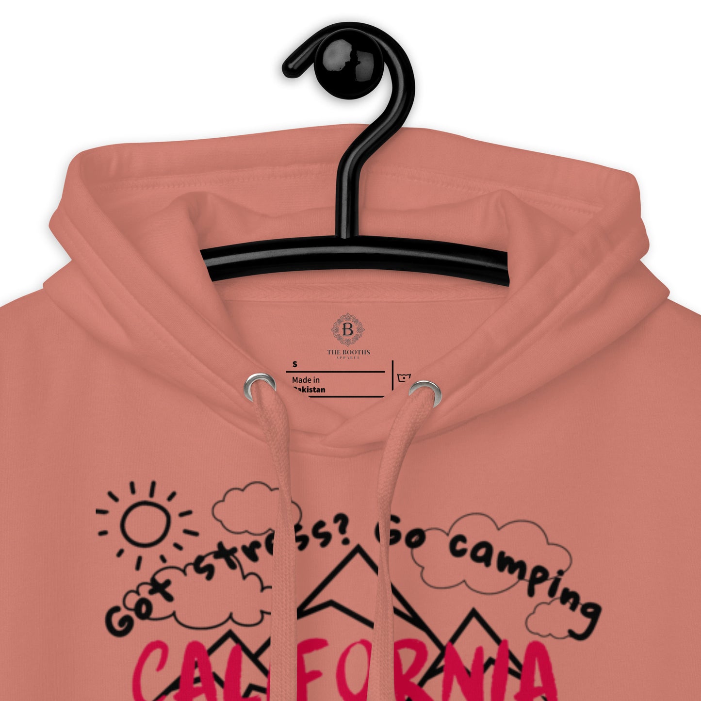 California Got Stress ? Got Stress Black sleeve Unisex Hoodie