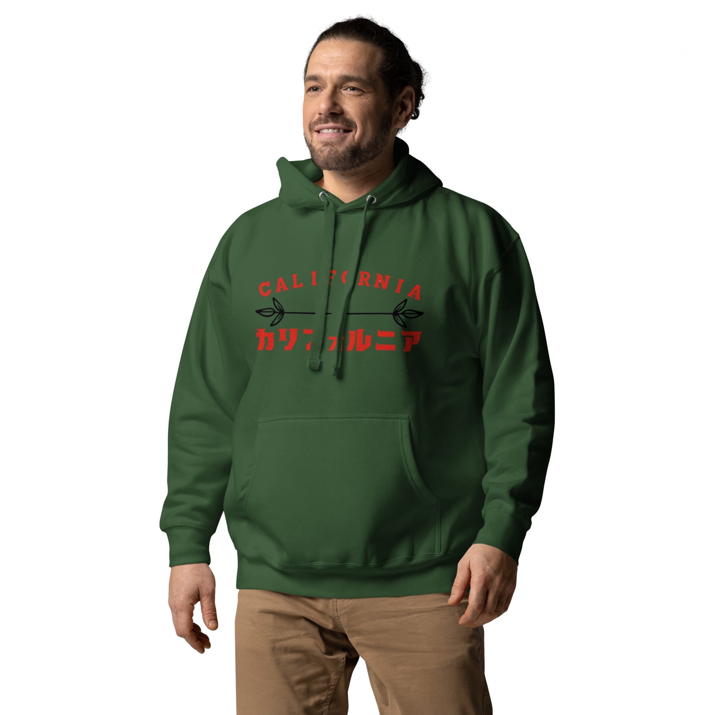 California Grizzly Bear Japanaese Katakana Unisex Hoodie