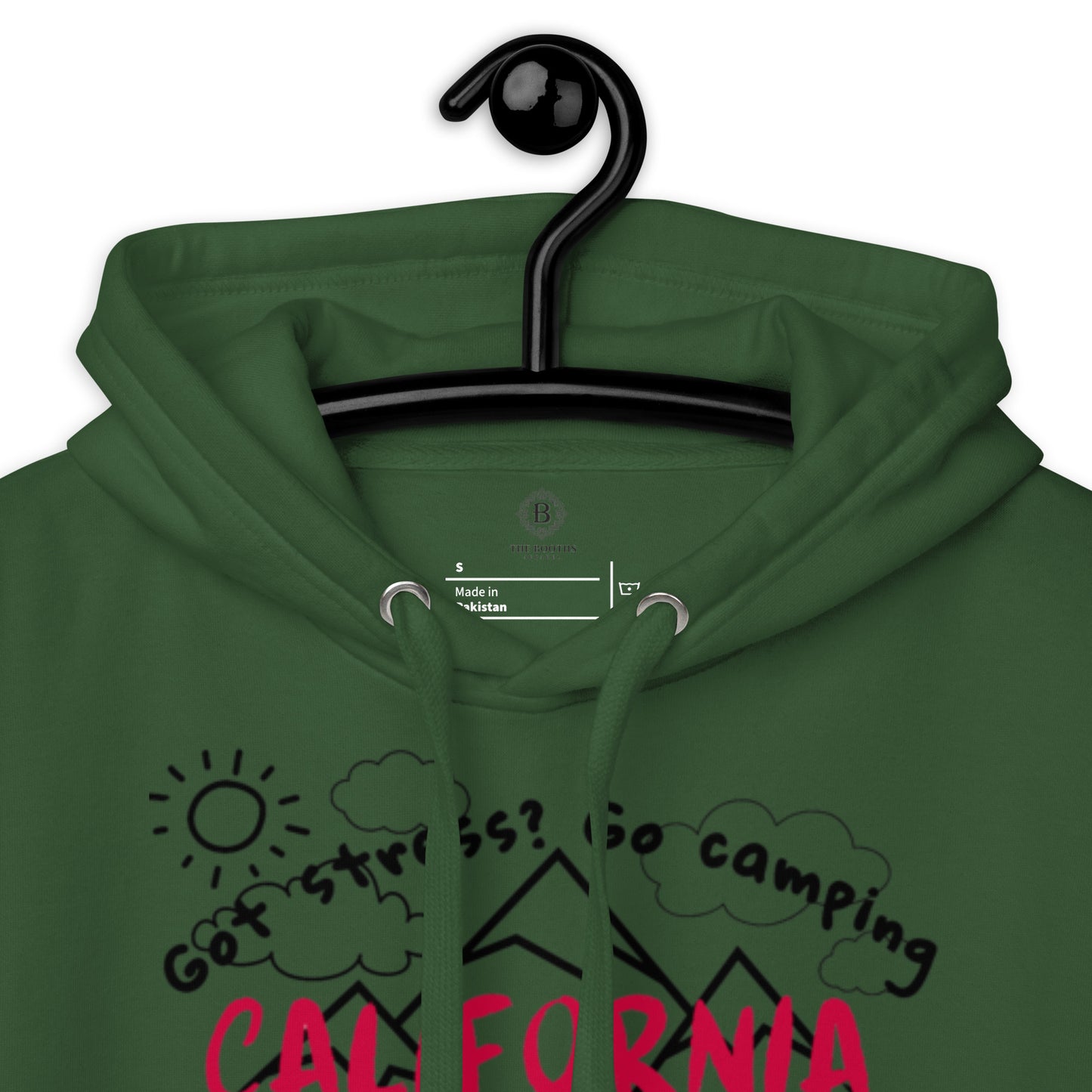 California Got Stress ? Got Stress Black sleeve Unisex Hoodie