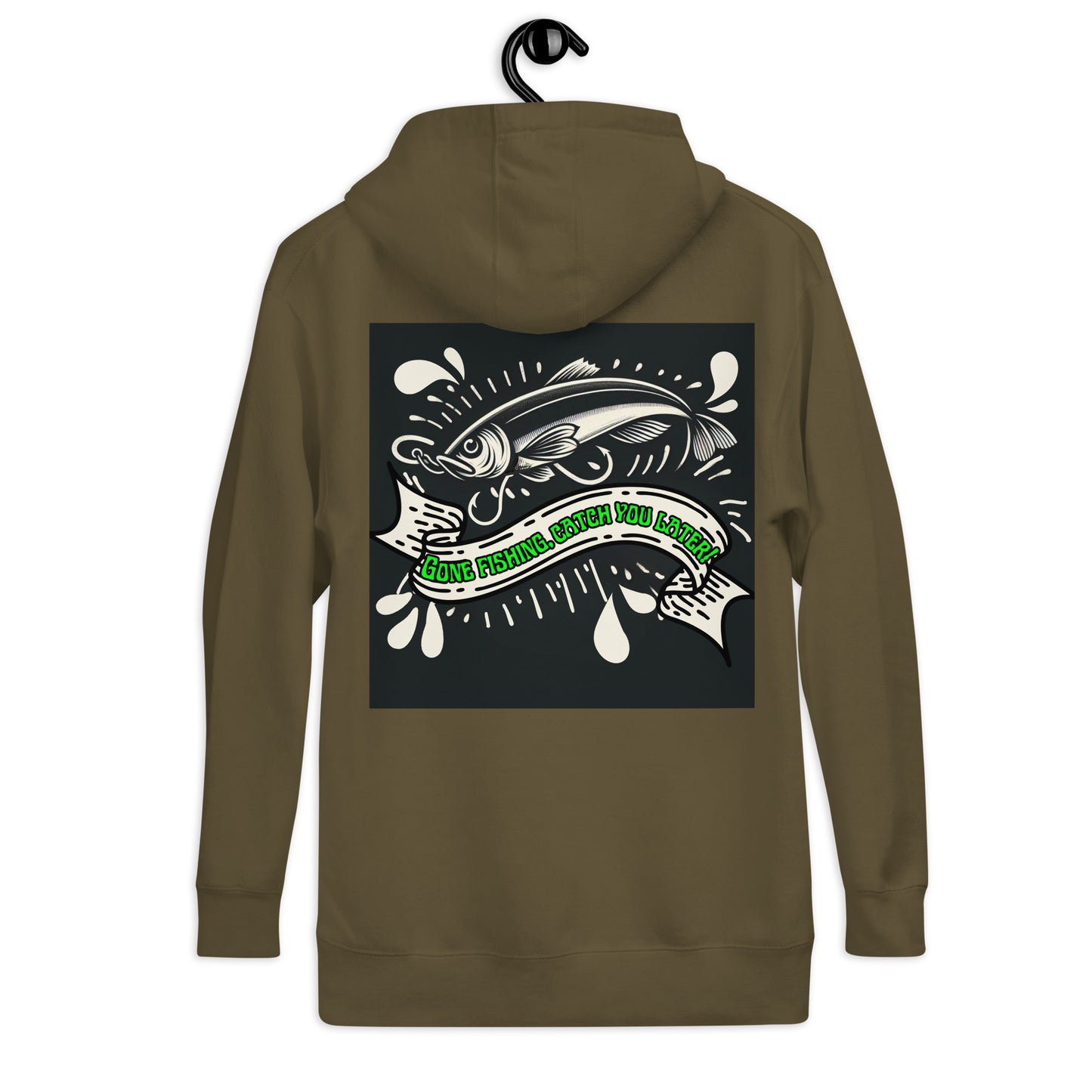 Fishing Dad, Cool, Kawaii, Unisex Hoodie