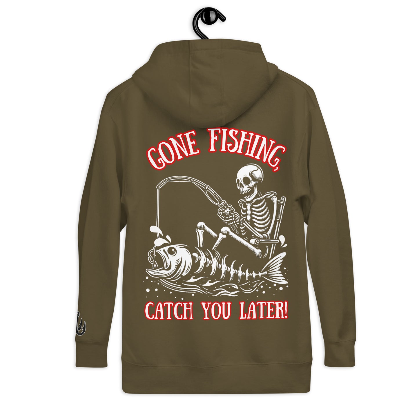 Fishing Skeleton, Fishing Tattoo, Fishing Tuna, Fishing Gifts, Fishing Hoodie for Man, Fishy hoodie, Husband Hoodie, Dad Gift, Unisex Hoodie