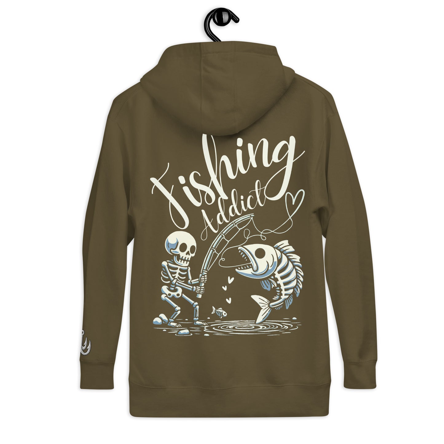 Fishing Skeleton, Fishing Tattoo, Fishing Addict, Fishing Gifts, Fishing Hoodie, Fishy hoodie, Husband Hoodie, Dad Gift, Unisex Hoodie