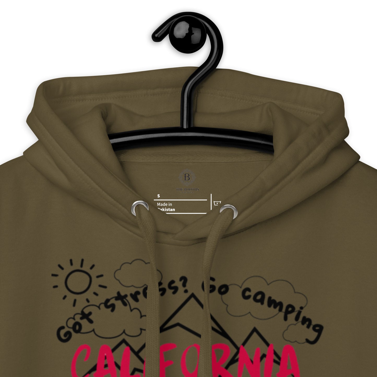 California Got Stress ? Got Stress Black sleeve Unisex Hoodie
