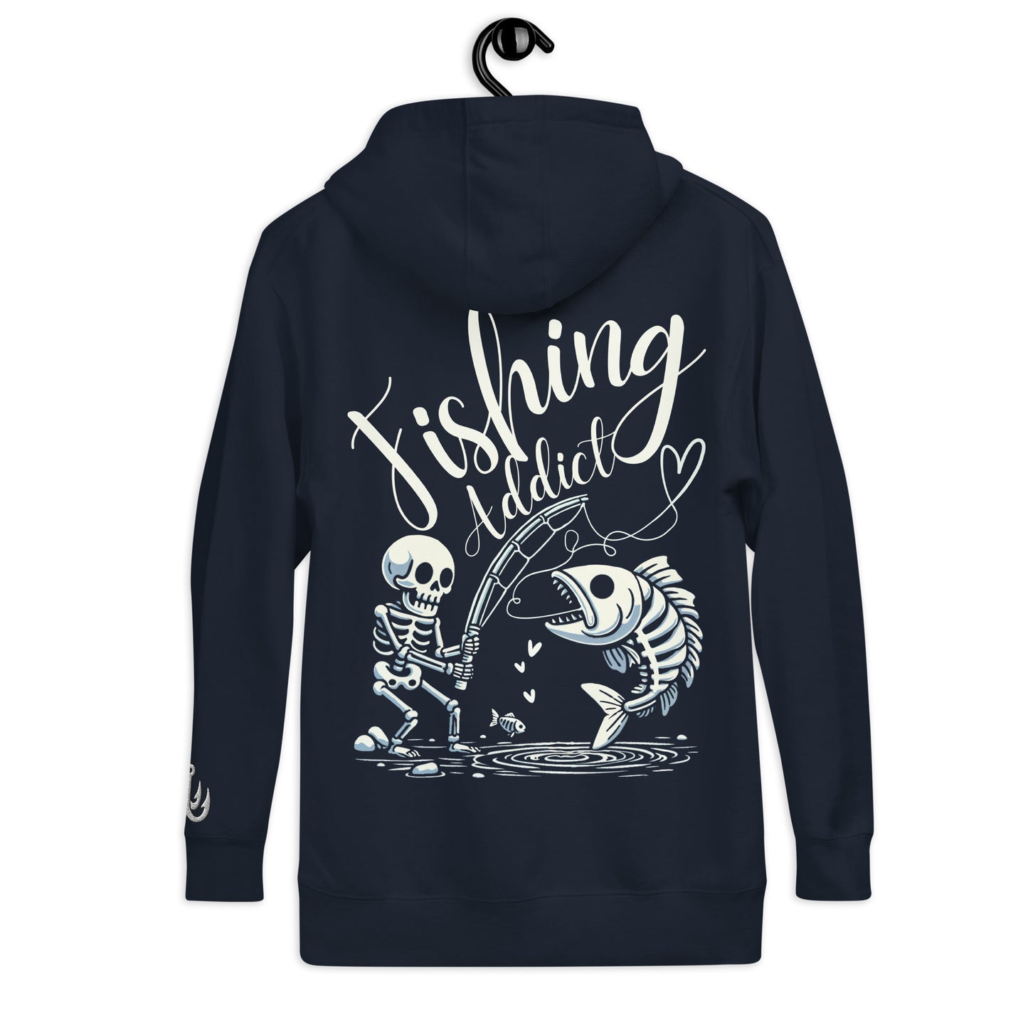 Fishing Skeleton, Fishing Tattoo, Fishing Addict, Fishing Gifts, Fishing Hoodie, Fishy hoodie, Husband Hoodie, Dad Gift, Unisex Hoodie