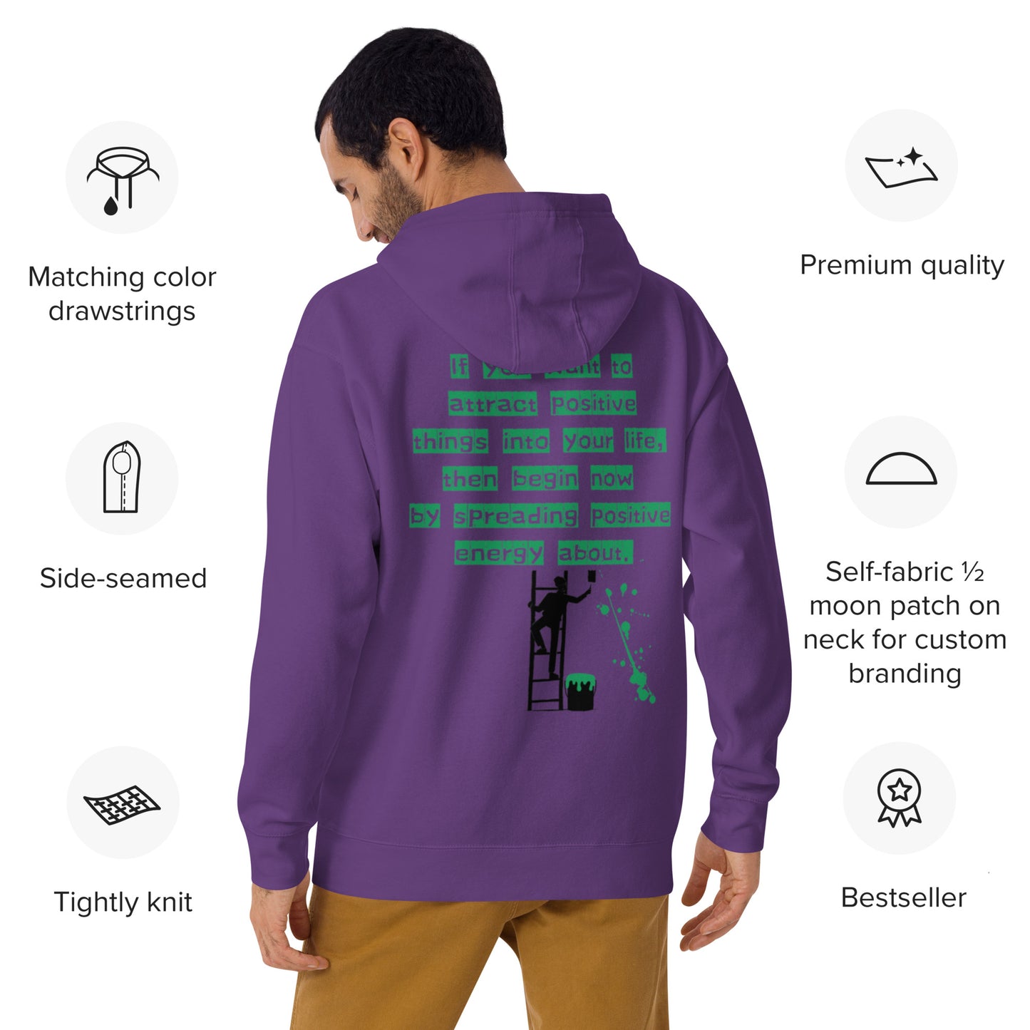 If you want to attract positive things into your life, Unisex Hoodie