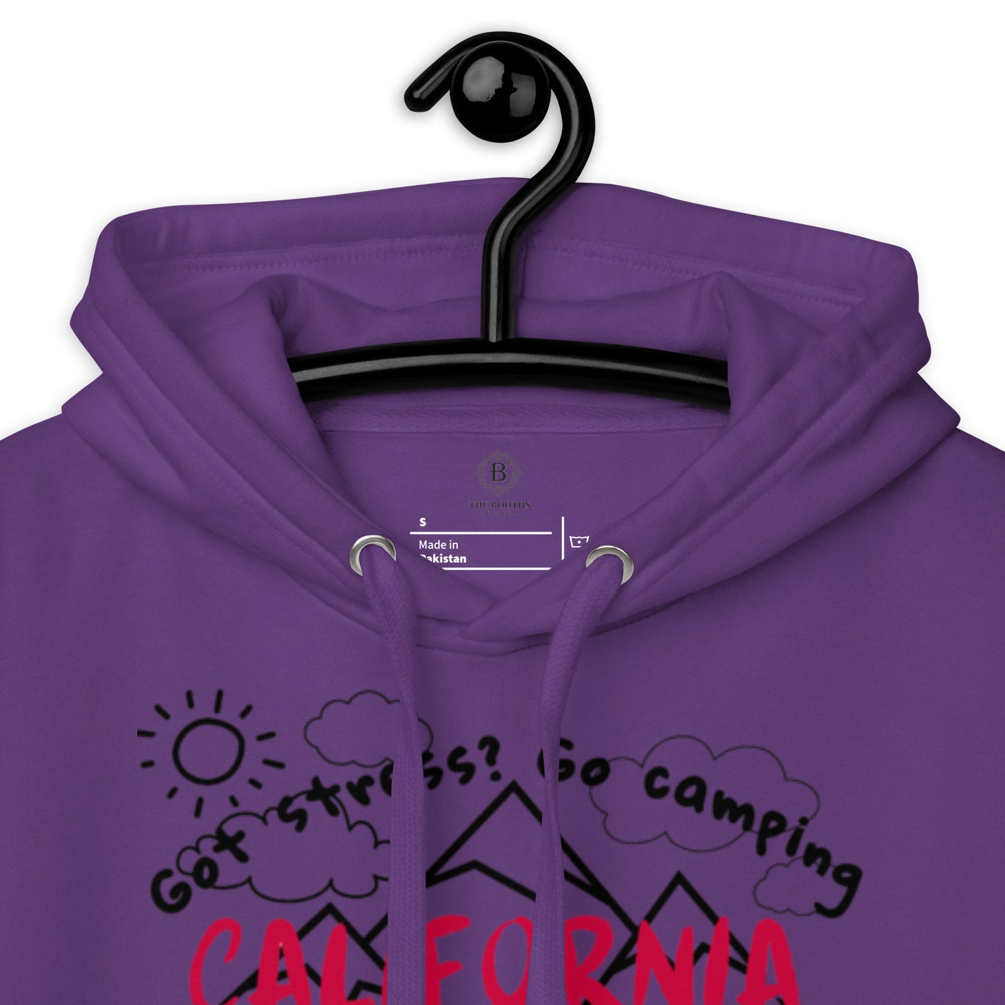 California Got Stress ? Got Stress Black sleeve Unisex Hoodie