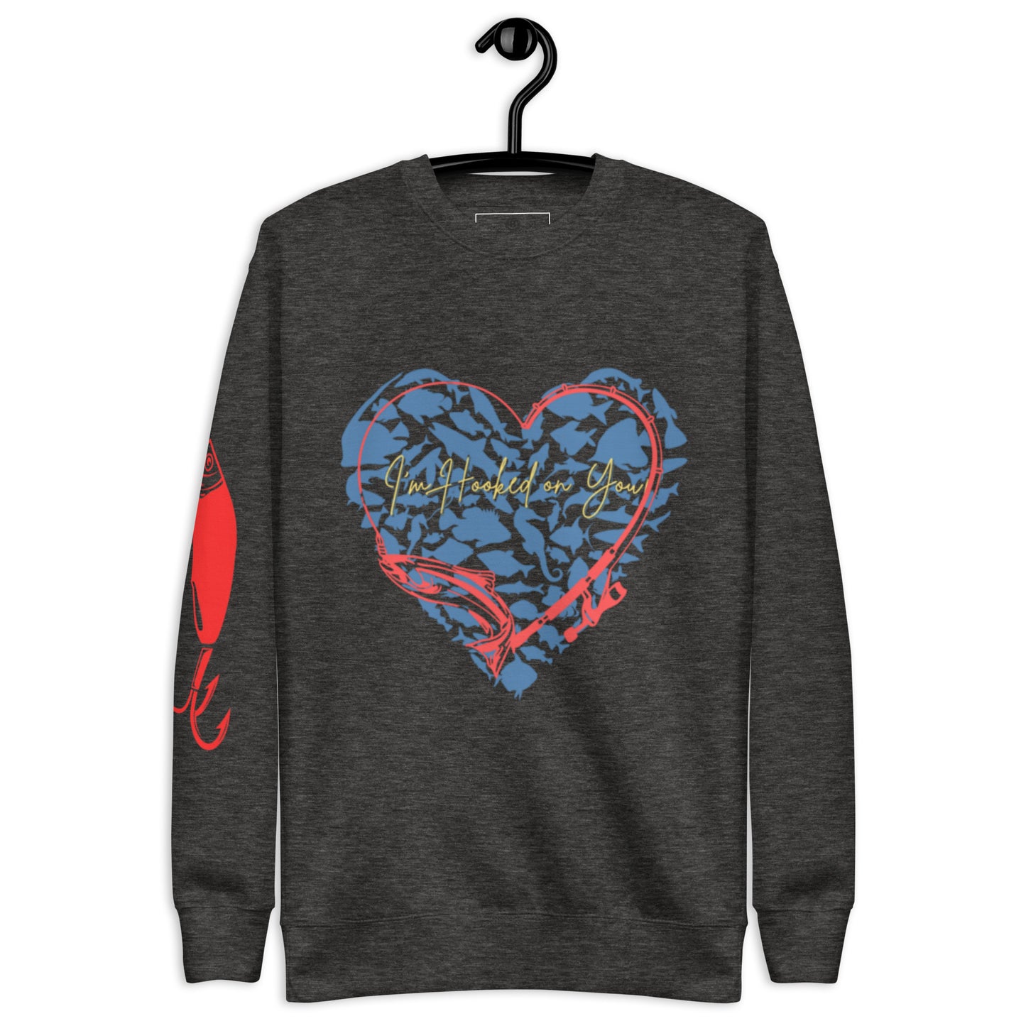 Heart Fishing Unisex Premium Sweatshirt