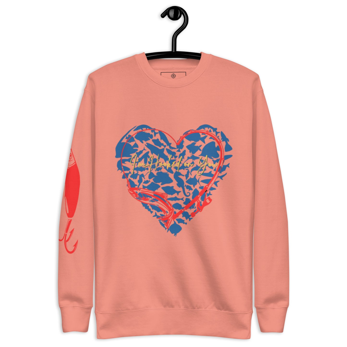 Heart Fishing Unisex Premium Sweatshirt