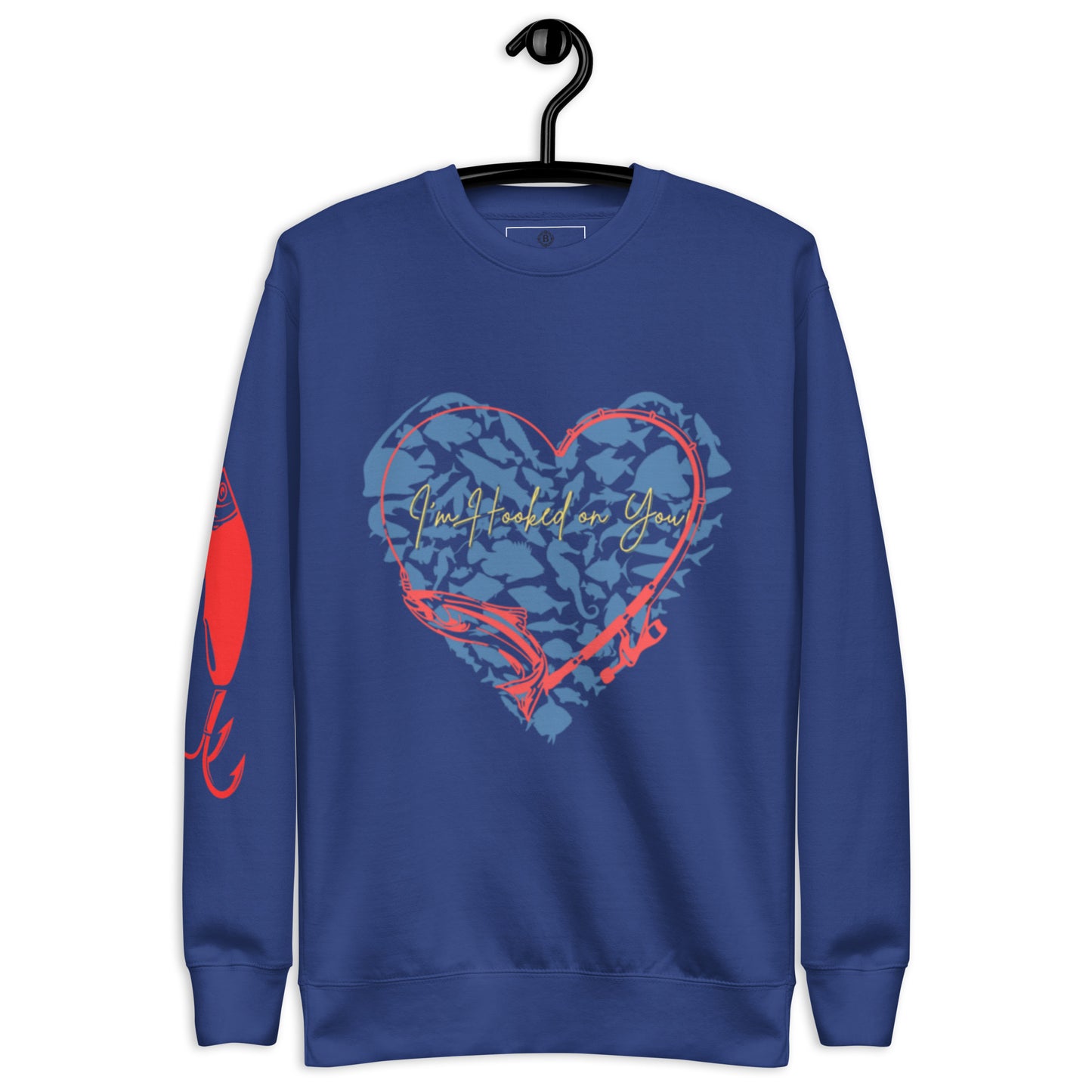 Heart Fishing Unisex Premium Sweatshirt