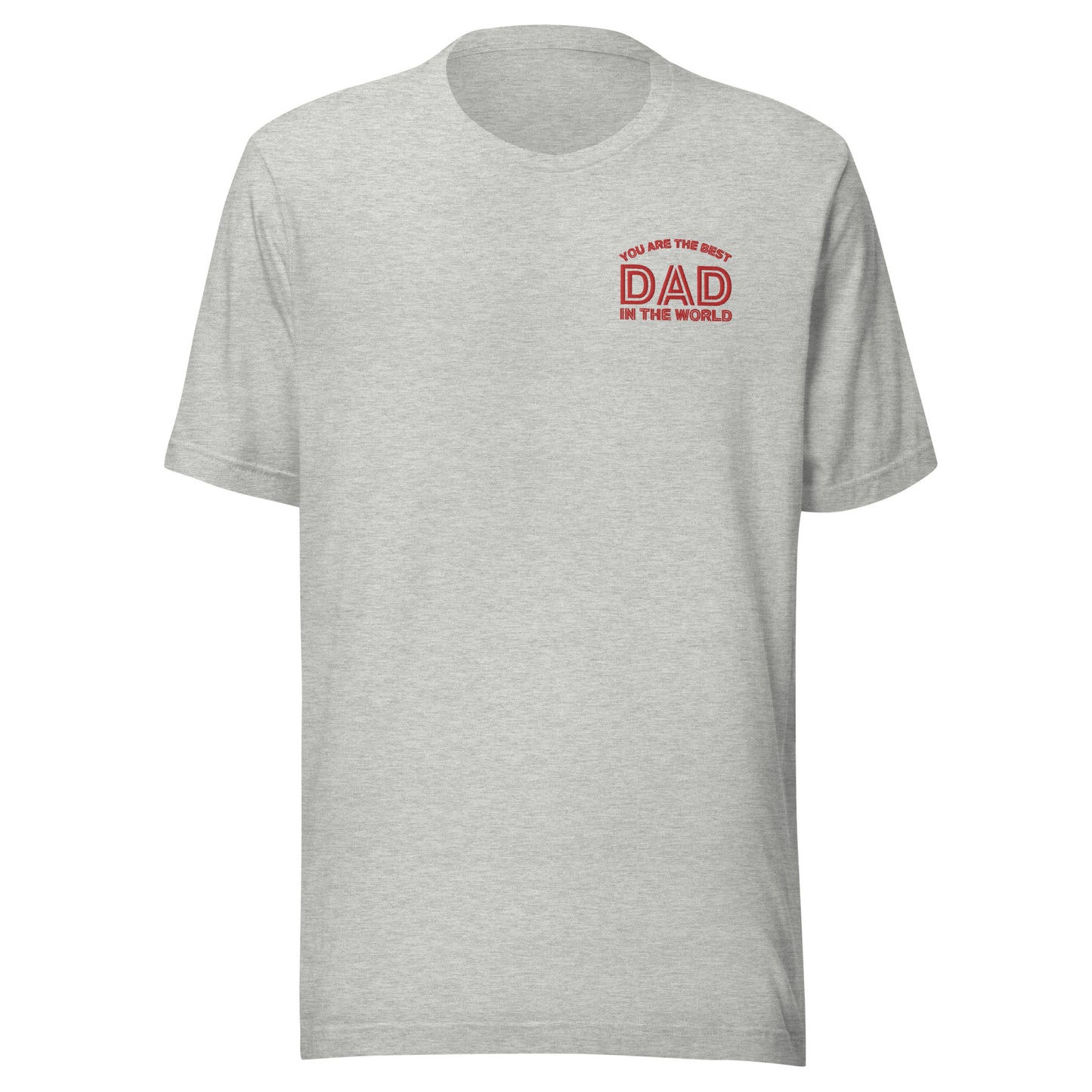 This T-shirt is simple yet stylish, with the embroidery “You are the best DAD in the world” on the chest. It’s made in the USA and would make an excellent gift for Father’s Day—whether for fathers, grandfathers, or stepfathers. The quality at this price point is exceptional, making it a great value! original design from TBA