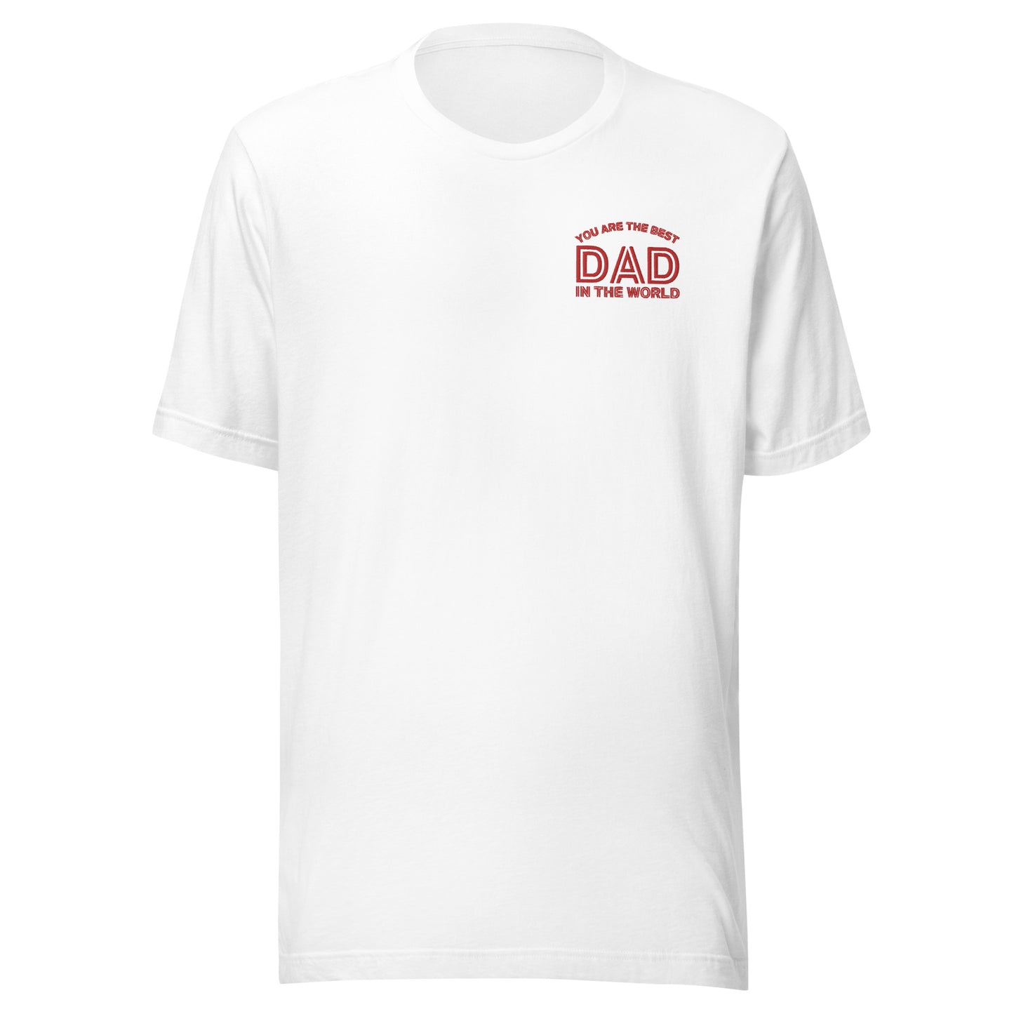 This T-shirt is simple yet stylish, with the embroidery “You are the best DAD in the world” on the chest. It’s made in the USA and would make an excellent gift for Father’s Day—whether for fathers, grandfathers, or stepfathers. The quality at this price point is exceptional, making it a great value! original design from TBA