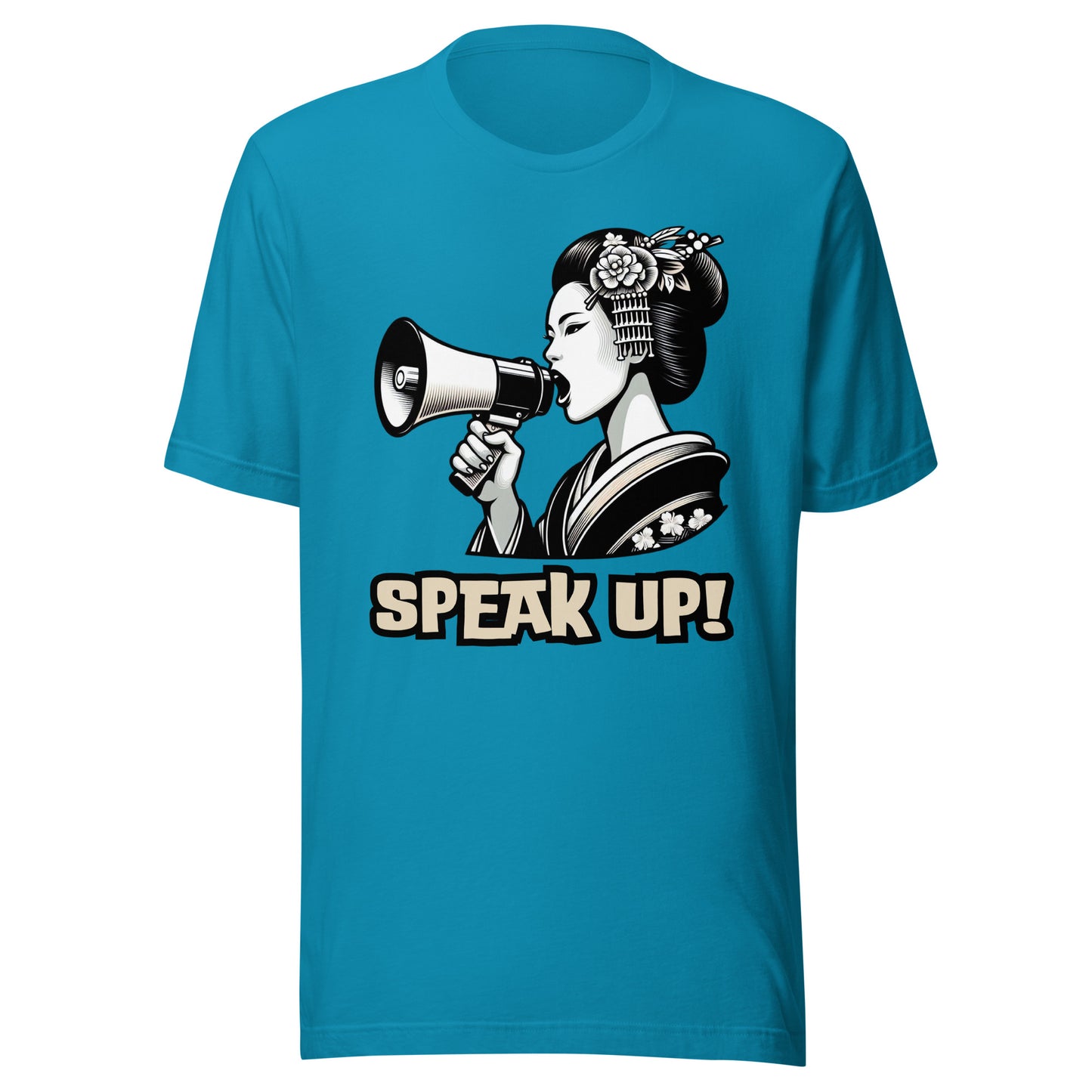 Speak Up, Kawai, Geisha girl, LGBTQ, gay pride, Against Bullying Tank, Protest tank, Human Rights, Advocacy Top, Japanese,