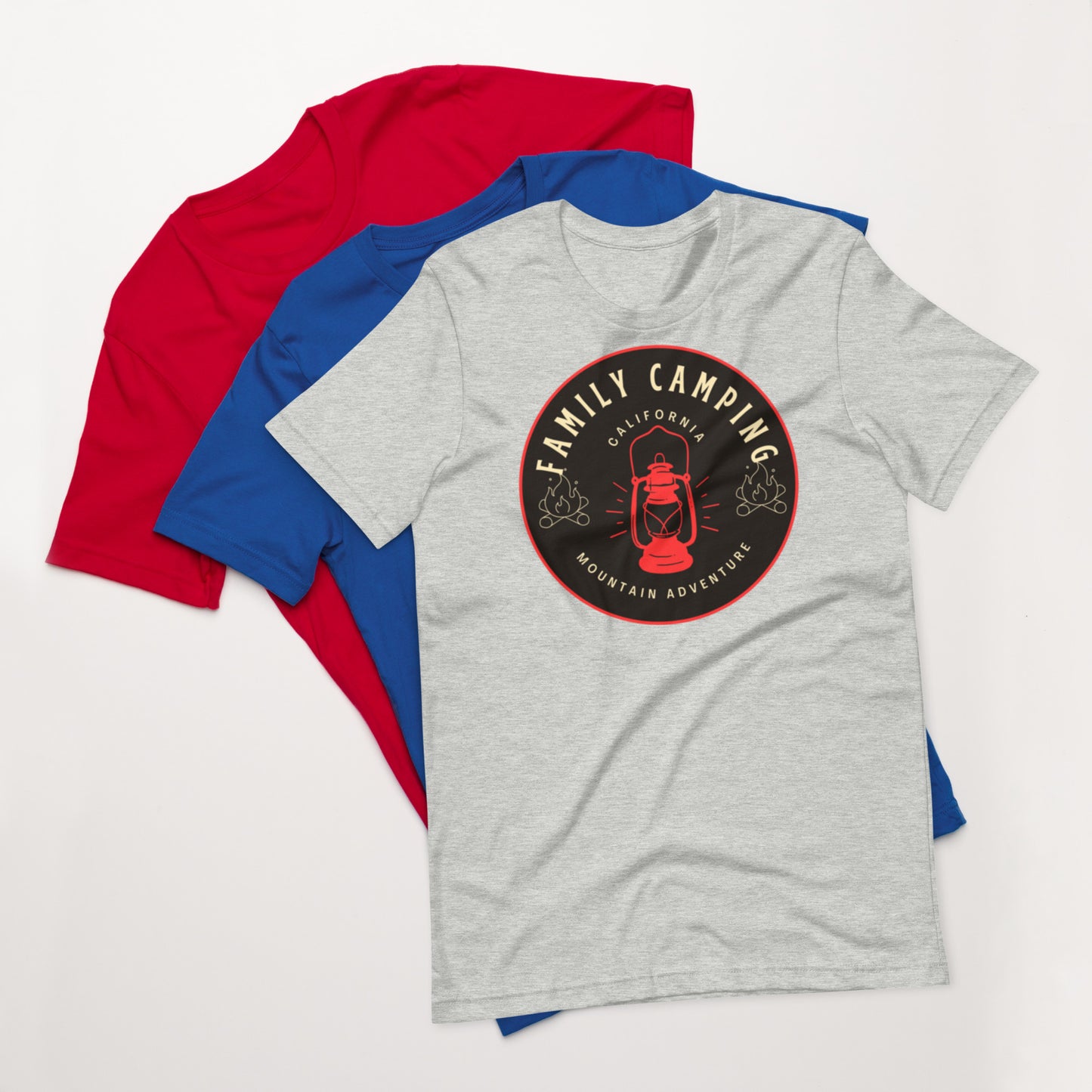Family Camping CA Unisex t-shirt