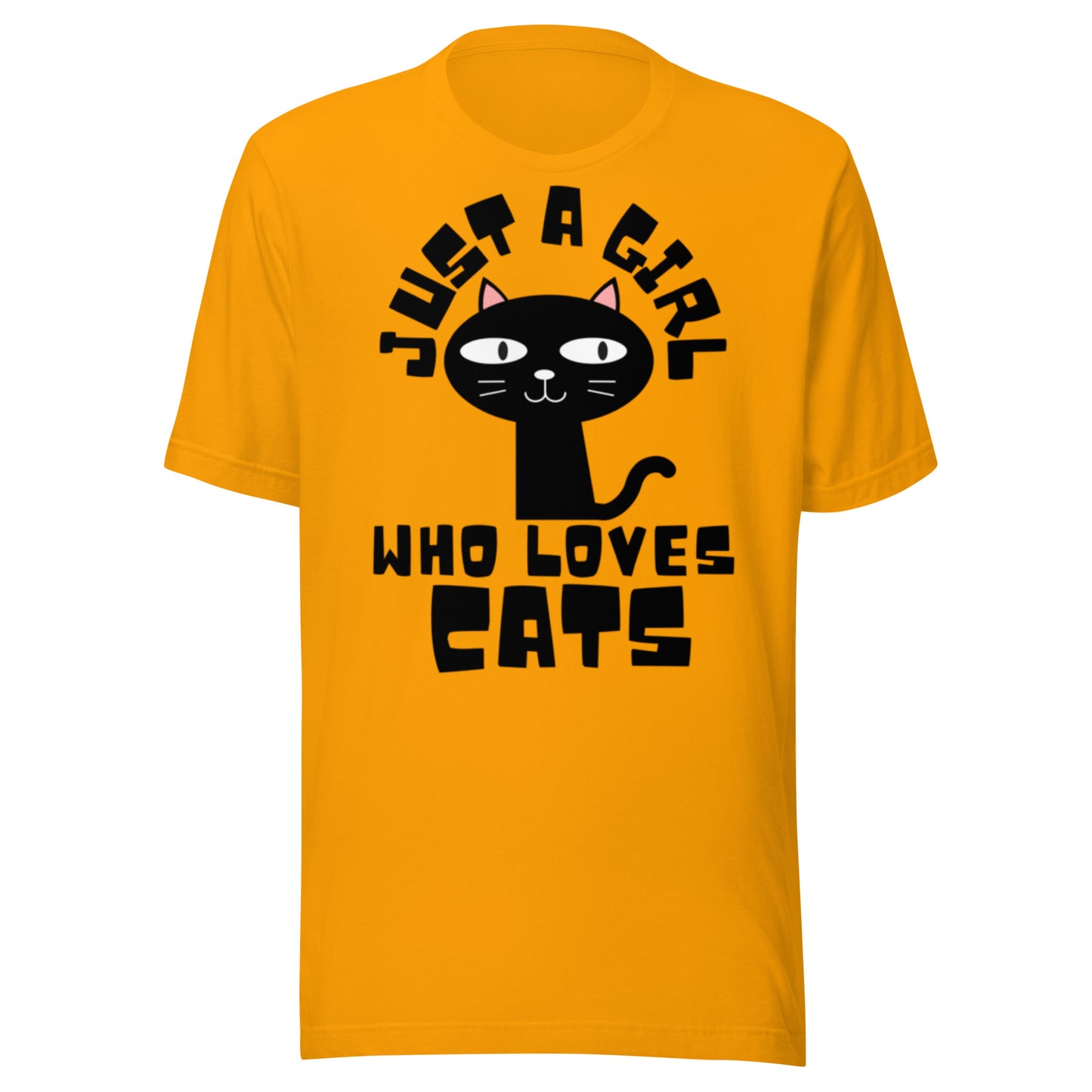 Just a Girl Who Loves Cats, Unisex t-shirt
