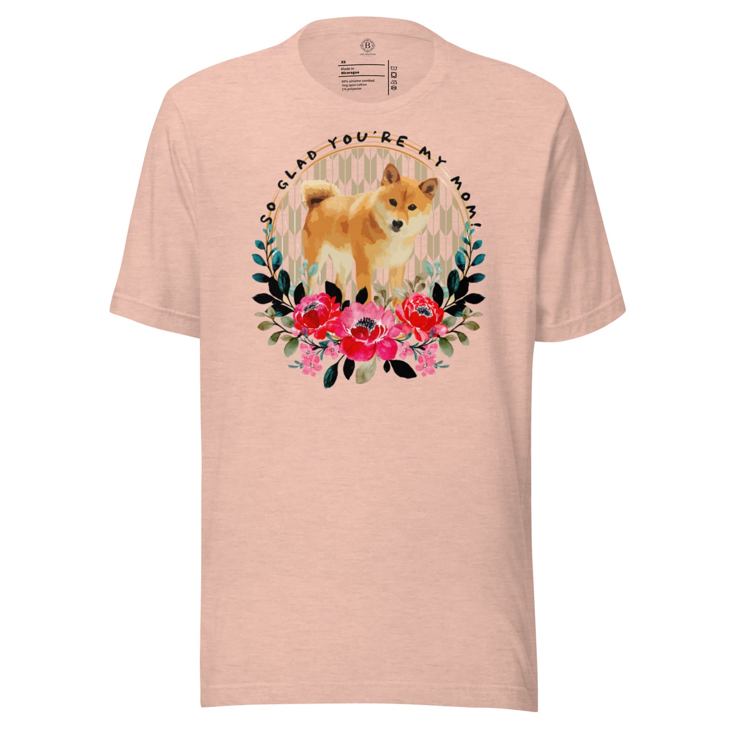 Shiba Inu Dog Japanese Letters Mom Unisex t-shirt