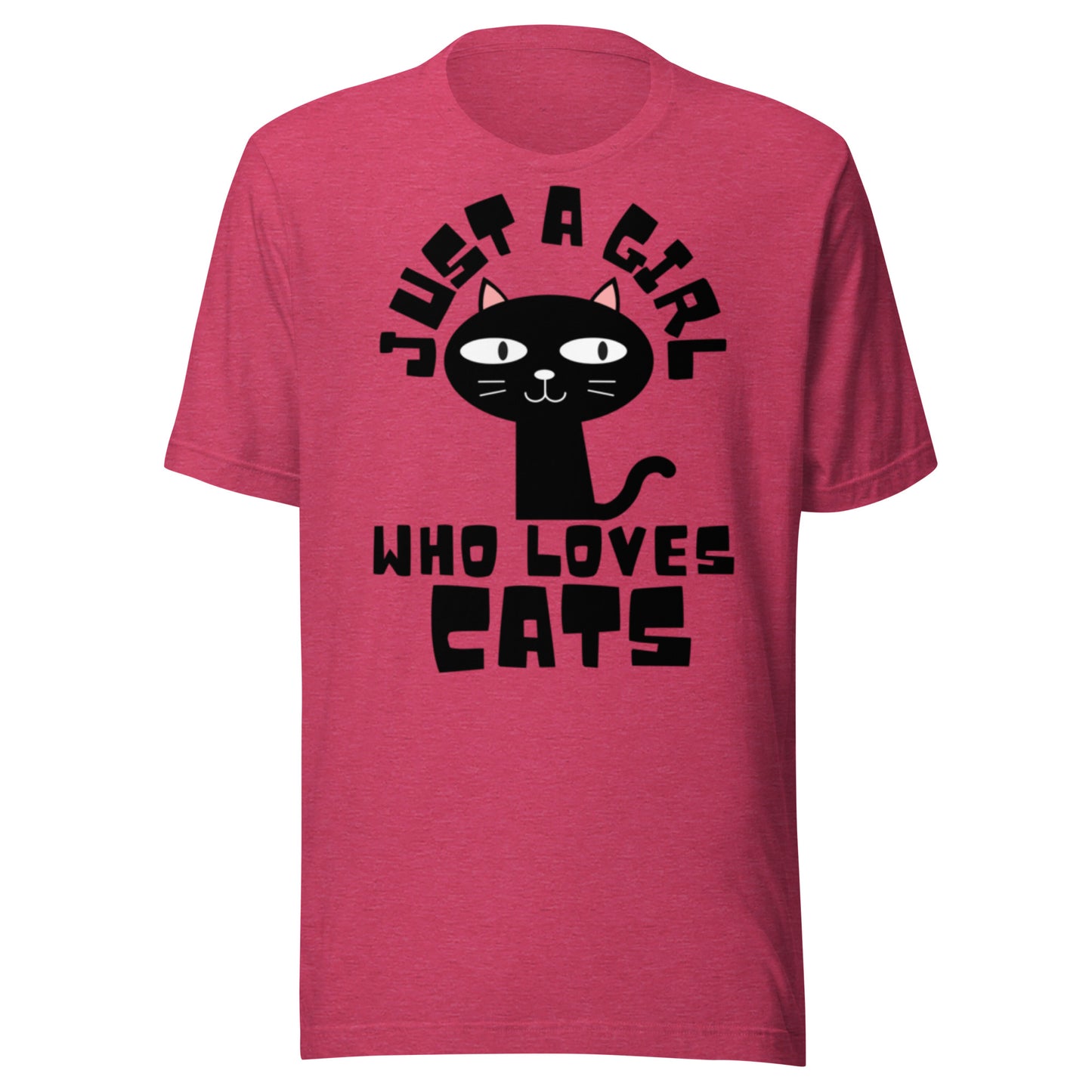 Just a Girl Who Loves Cats, Unisex t-shirt