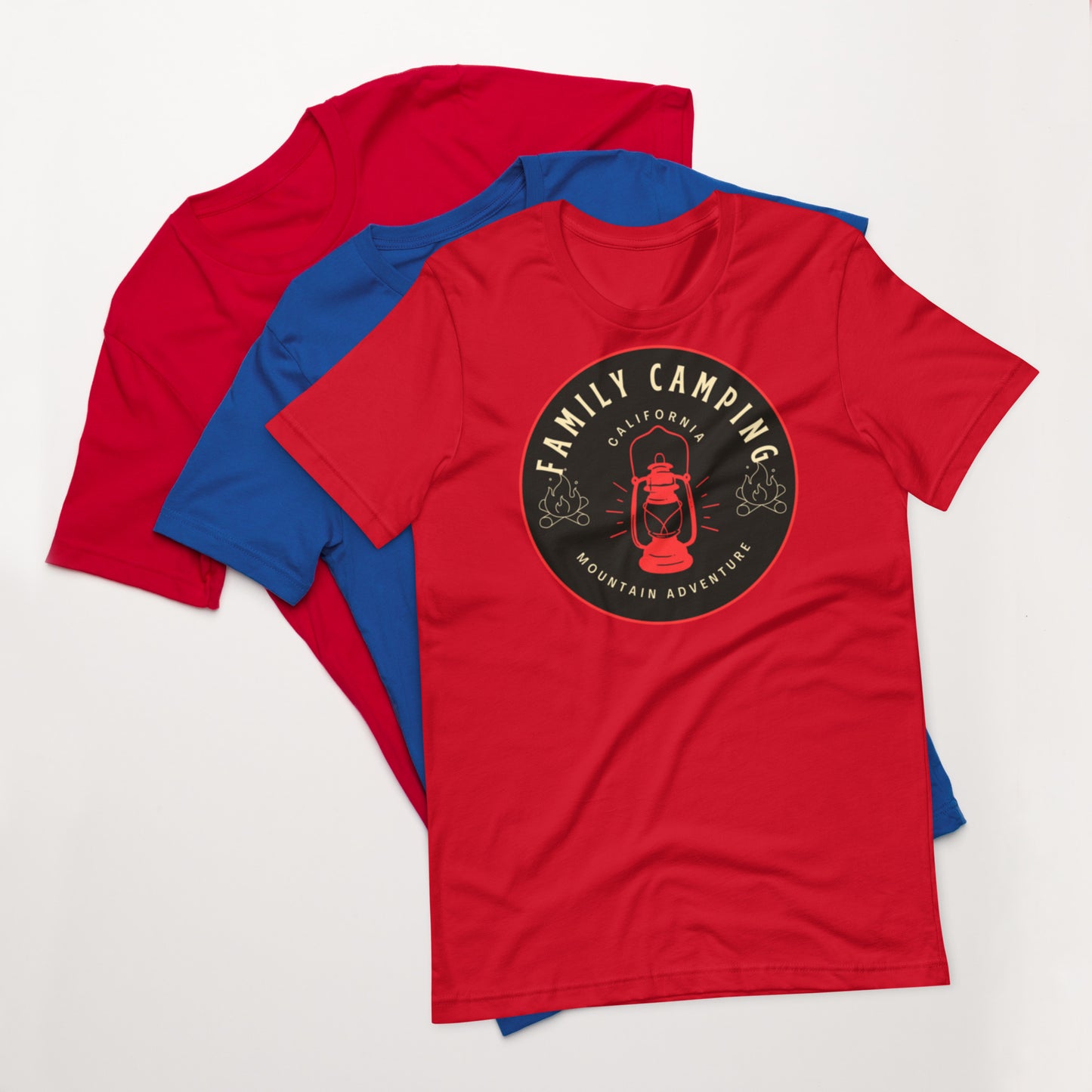 Family Camping CA Unisex t-shirt