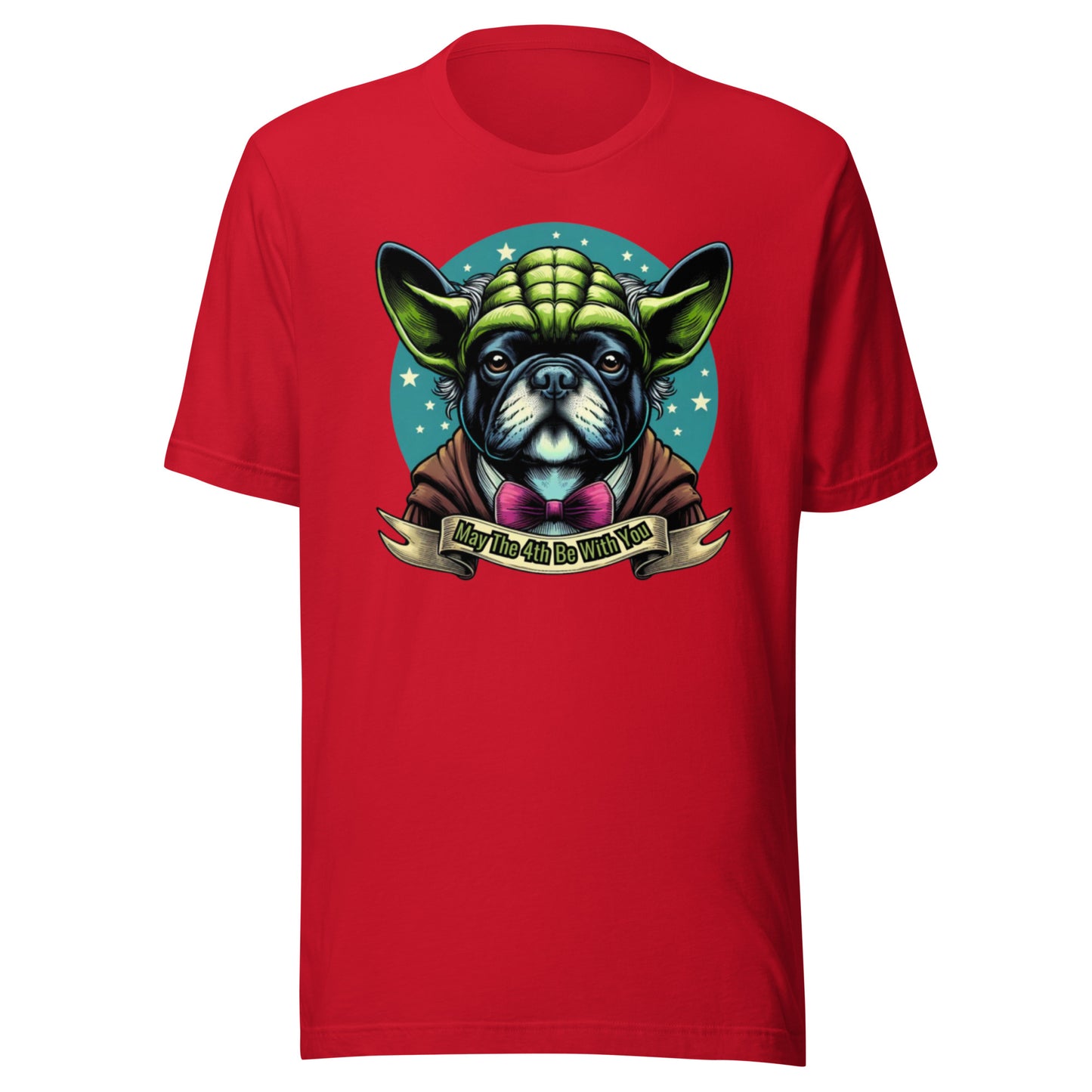 Star Wars Day, May The 4th Be with You, Yoda, Frenchie, French Dog, Grogu, Frenchie Gift , Frenchie mama, Unisex t-shirt