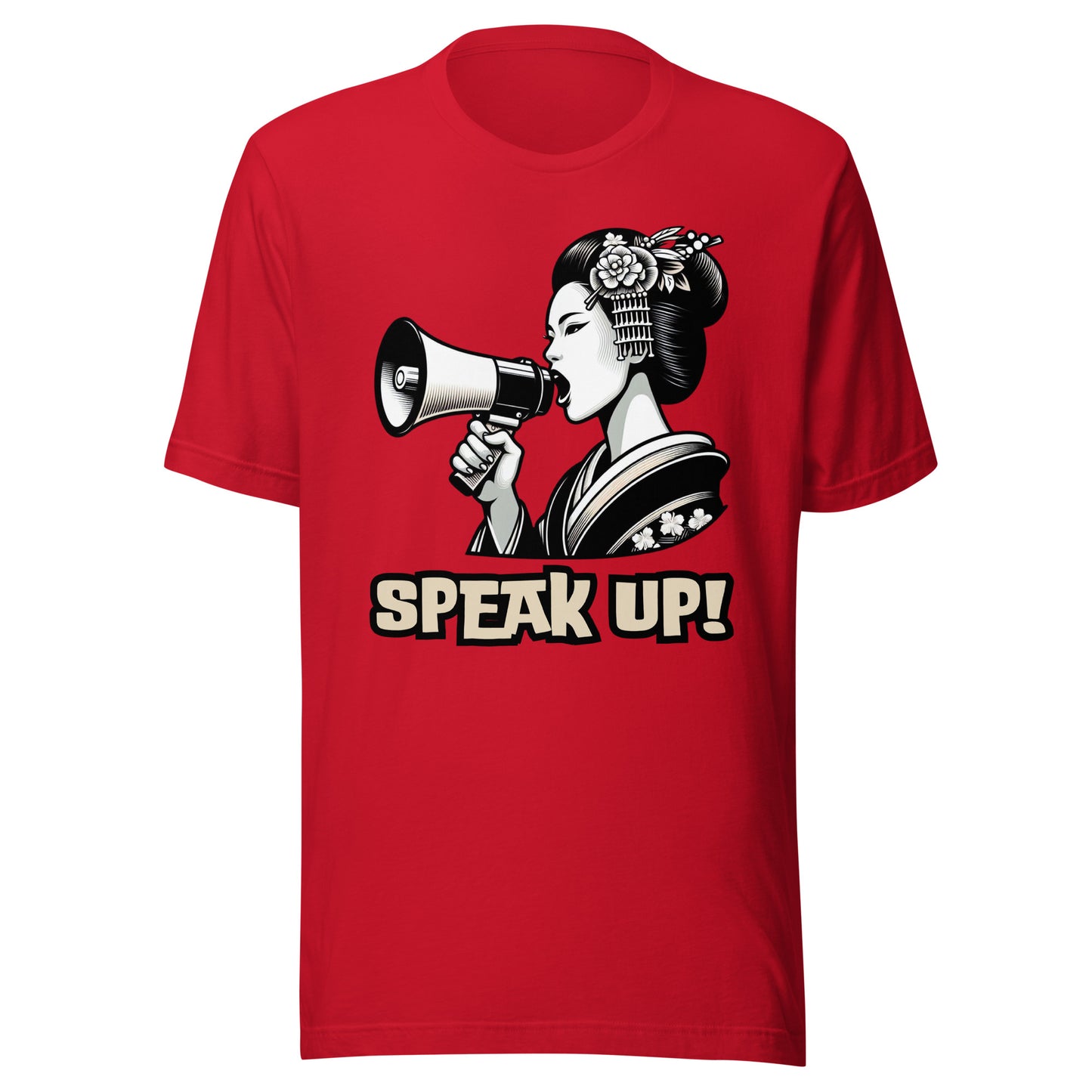 Speak Up, Kawai, Geisha girl, LGBTQ, gay pride, Against Bullying Tank, Protest tank, Human Rights, Advocacy Top, Japanese,