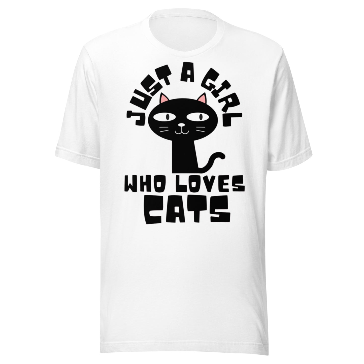 Just a Girl Who Loves Cats, Unisex t-shirt