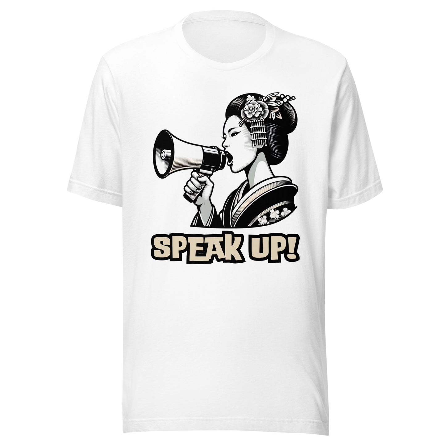 Speak Up, Kawai, Geisha girl, LGBTQ, gay pride, Against Bullying Tank, Protest tank, Human Rights, Advocacy Top, Japanese,