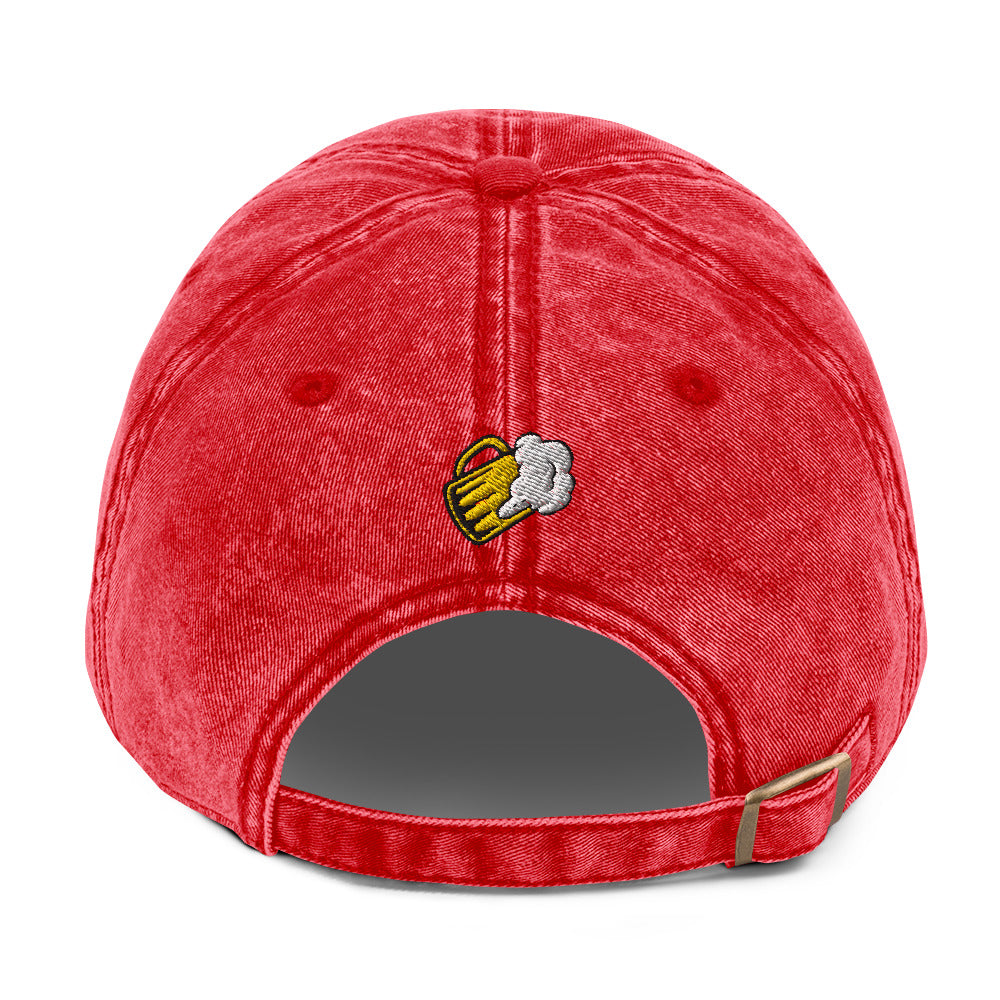 Don’t worry, be hoppy, Beer, Vintage Cotton Twill Cap