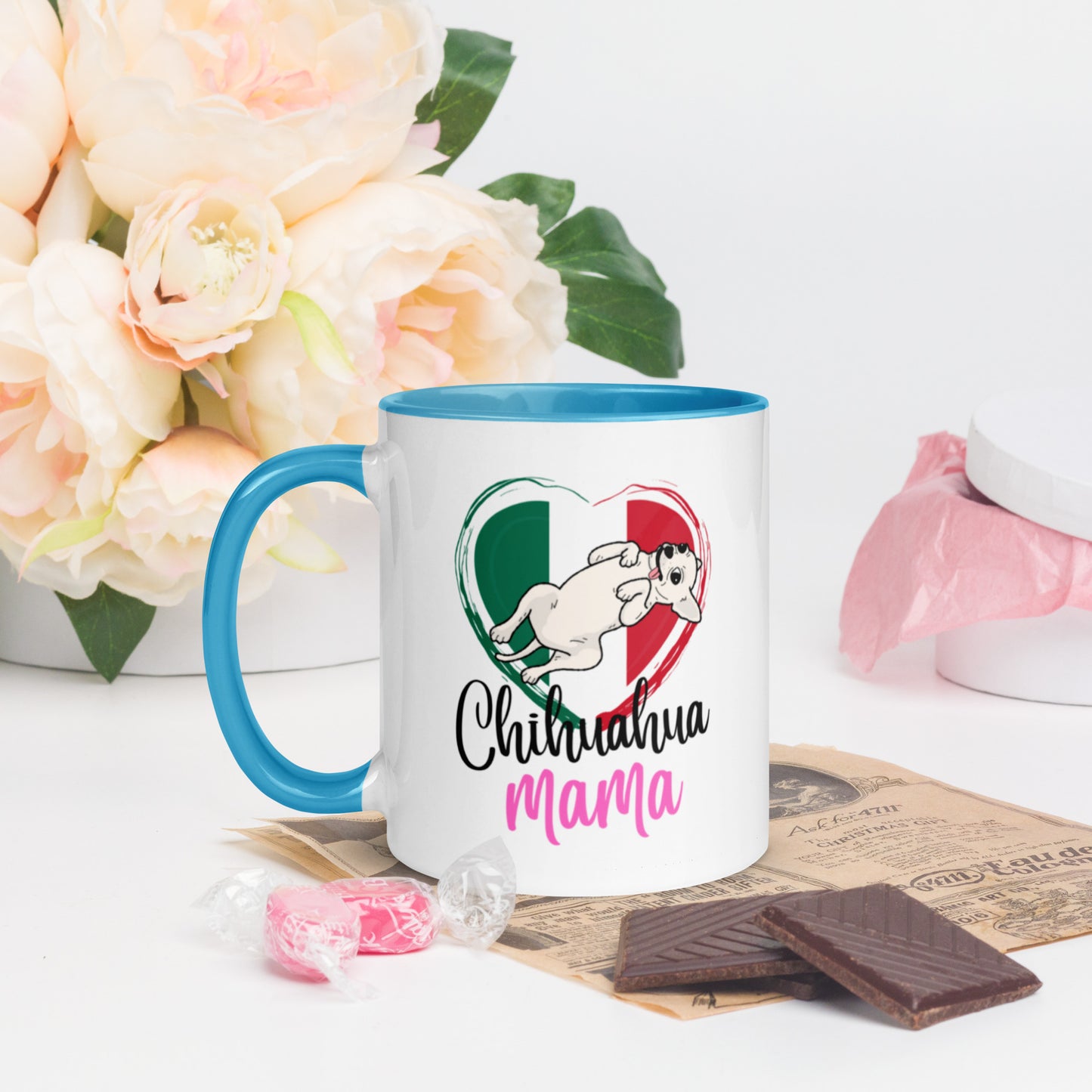 Chihuahua Mexico Mug with Color Inside