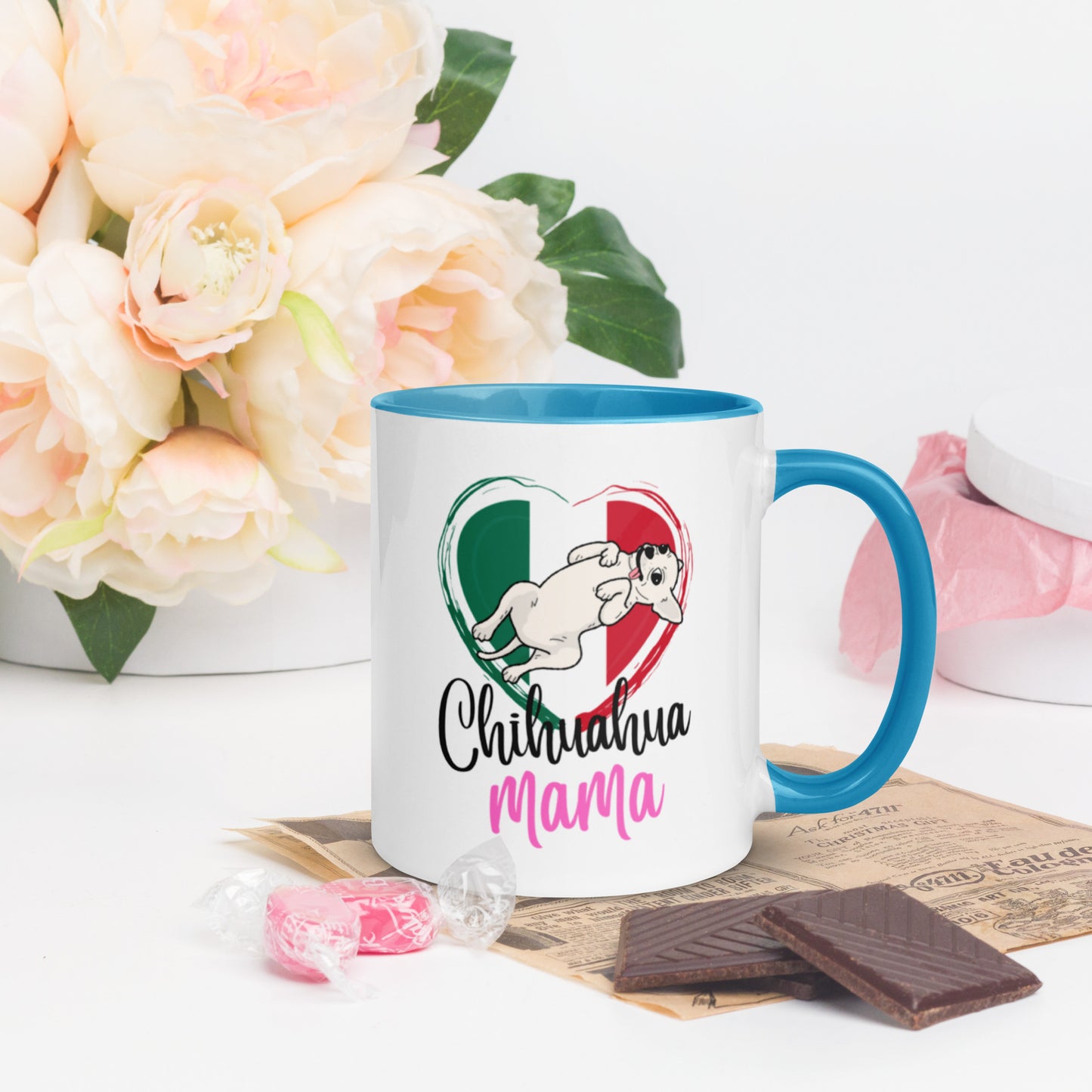 Chihuahua Mexico Mug with Color Inside
