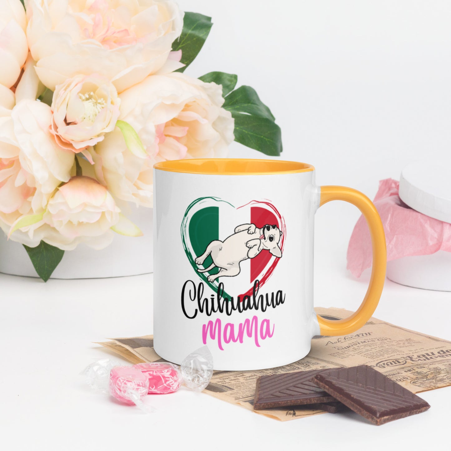 Chihuahua Mexico Mug with Color Inside
