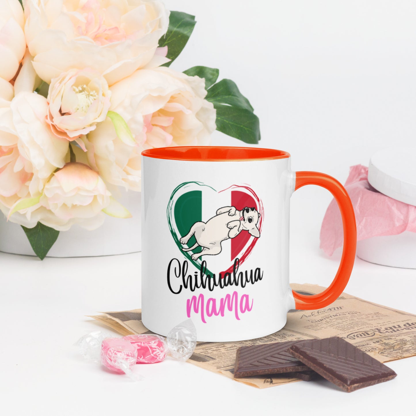 Chihuahua Mexico Mug with Color Inside