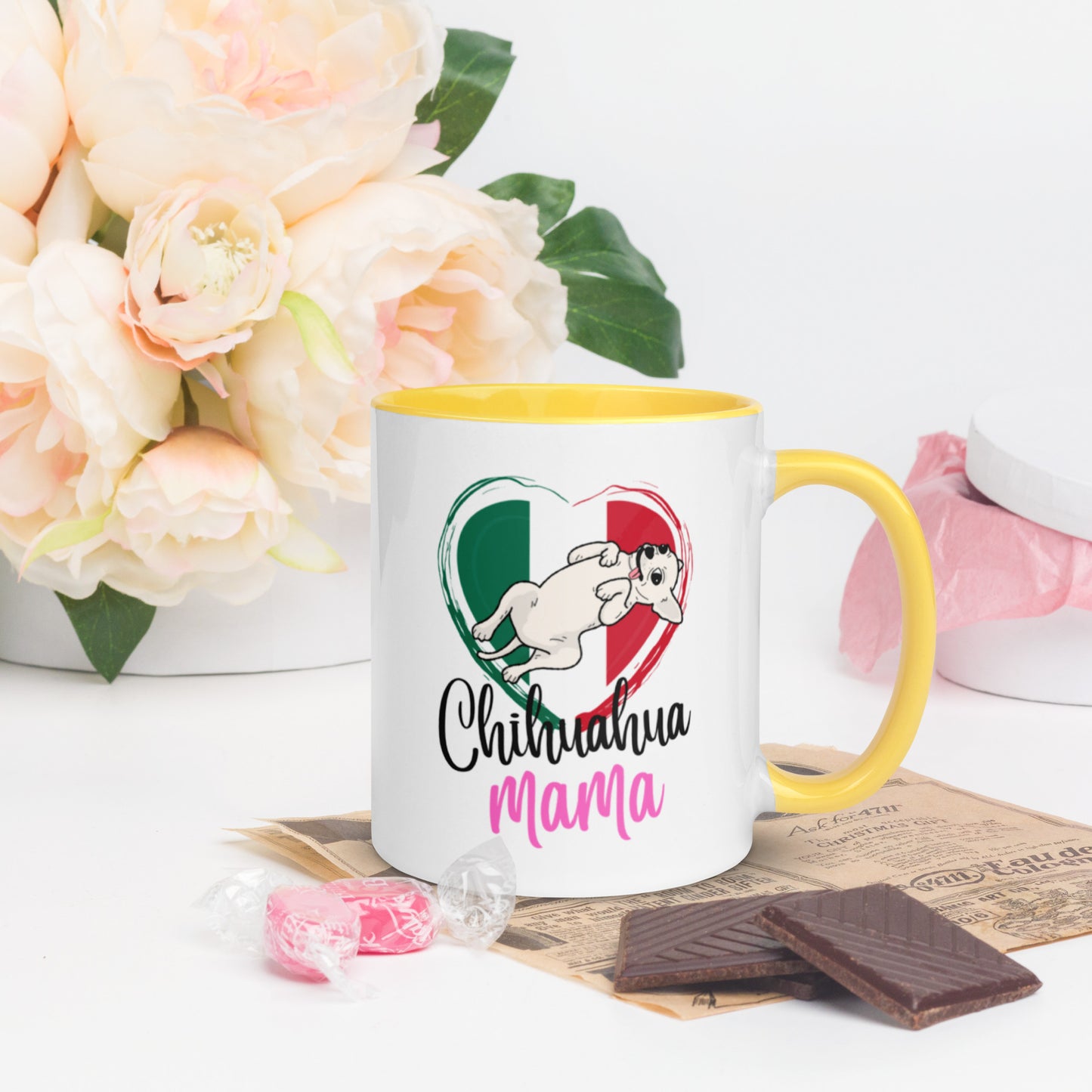 Chihuahua Mexico Mug with Color Inside