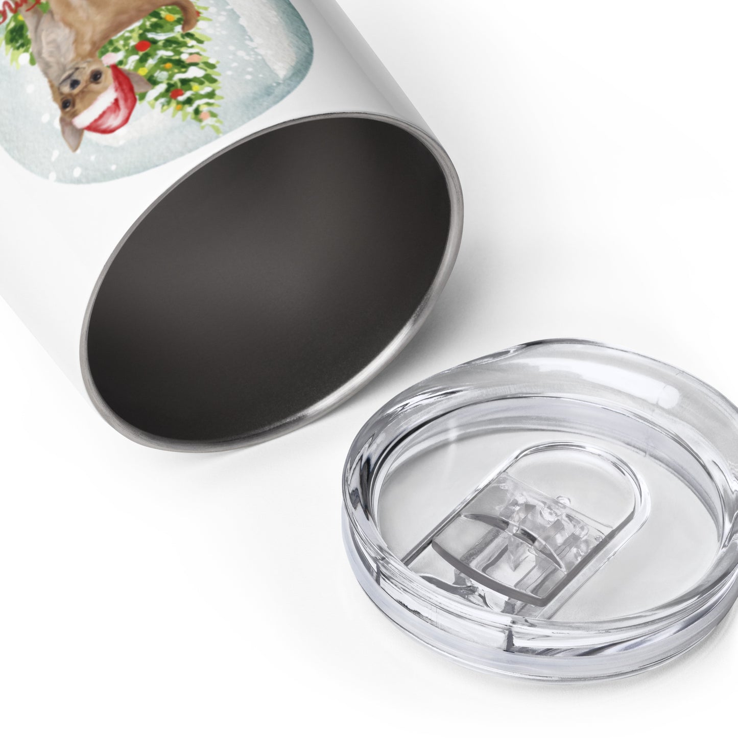 Christmas Chihuahua Wine tumbler,