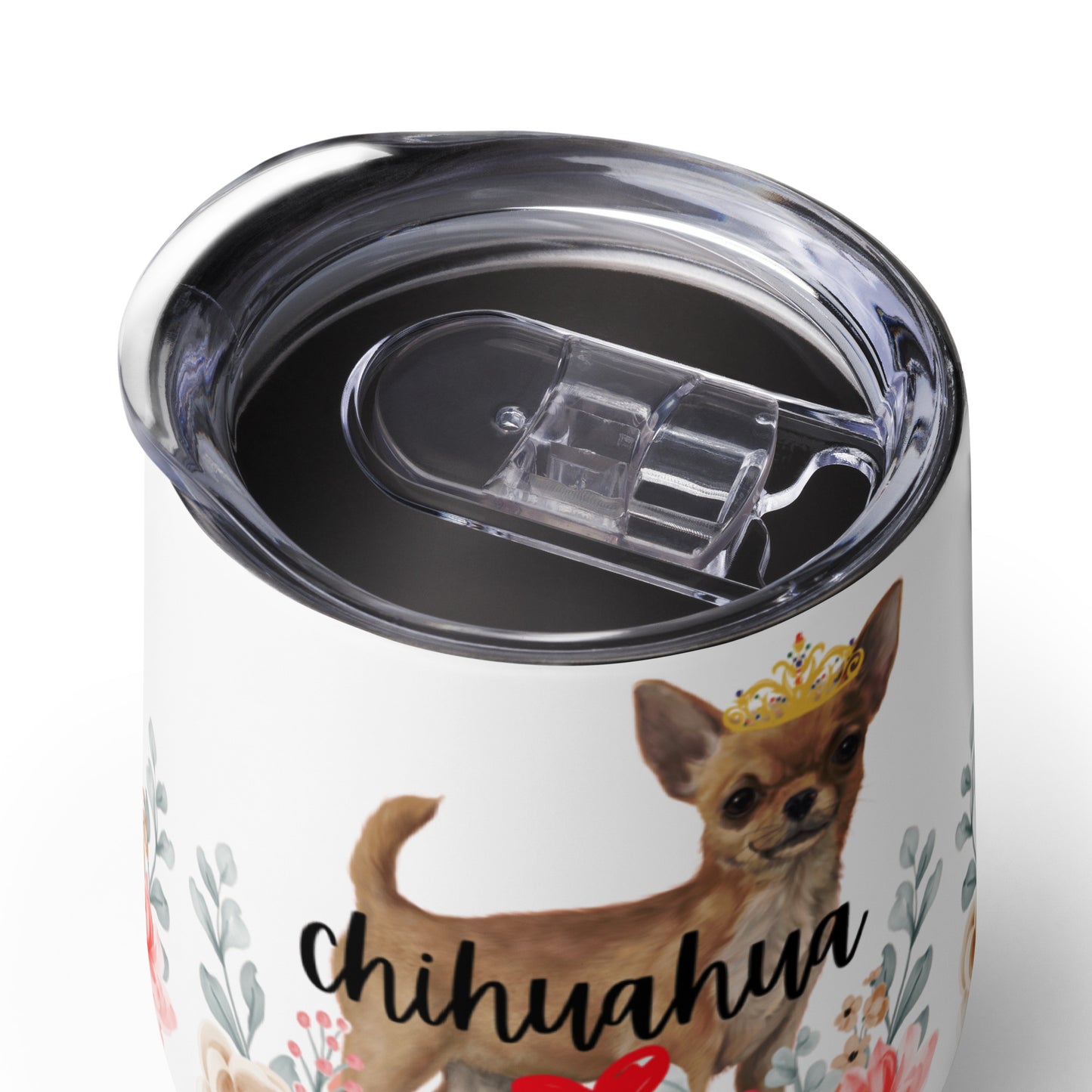 Chihuahua mom Wine tumbler