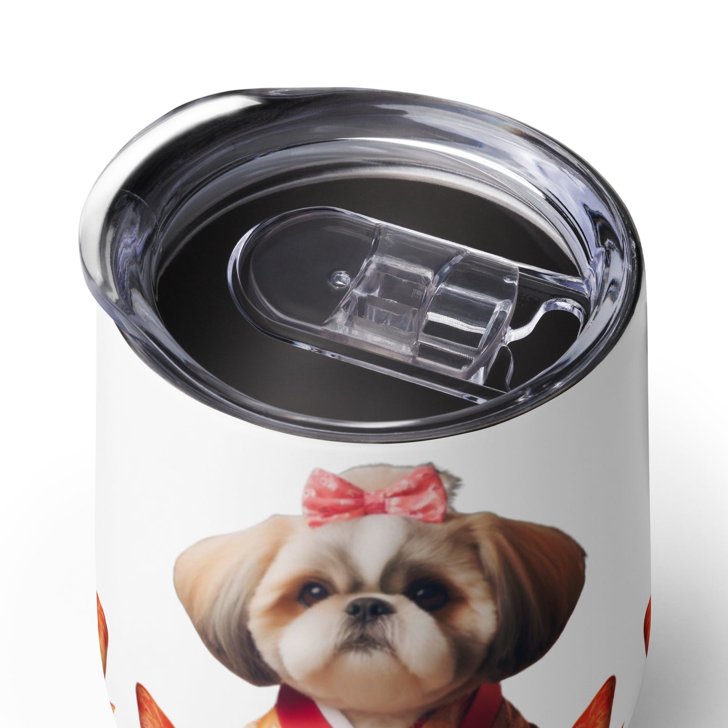Shih Tzu Mug, Shih Tzu Gift, Shih Tzu Mom, Shih Tzu Tumbler, my mom & dad spoils me, Wine tumbler