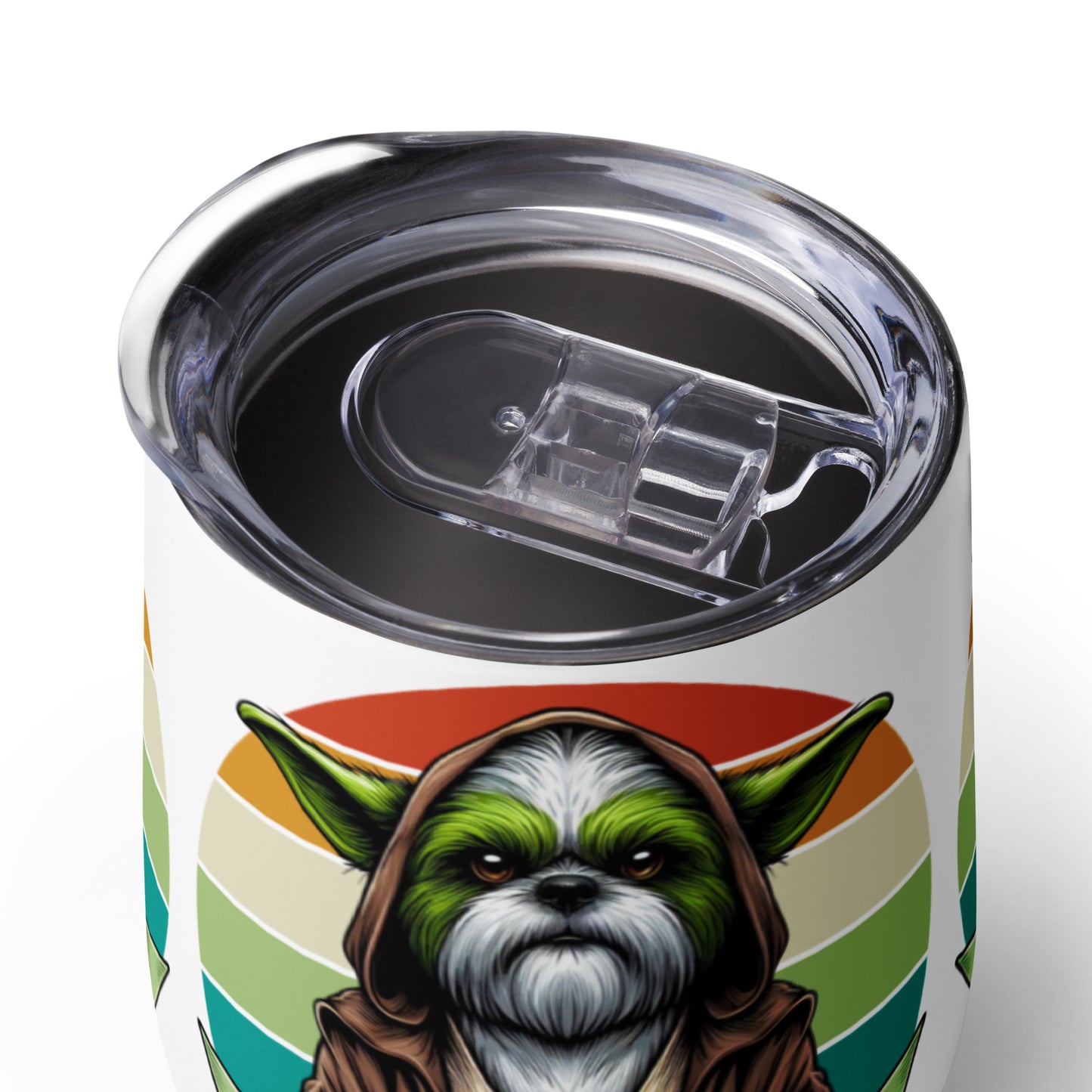 Star Wars Day, May The 4th Be with You, Yoda, Shih Tzu, Shih Tzu Dog, Grogu, Wine tumbler