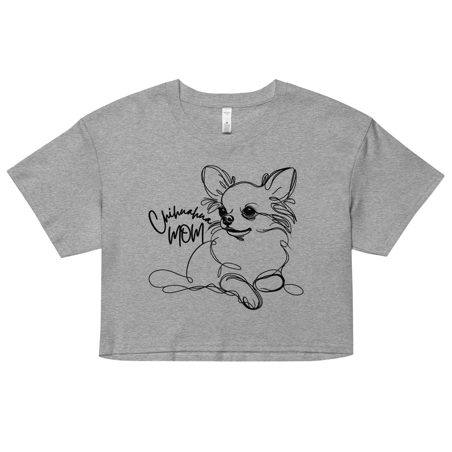 Chihuahua Shirt, Chihuahua Mom Shirt, Chihuahua Owner Gift, Dog Mom Shirt, Kawaii Chihuahua, Women’s crop top