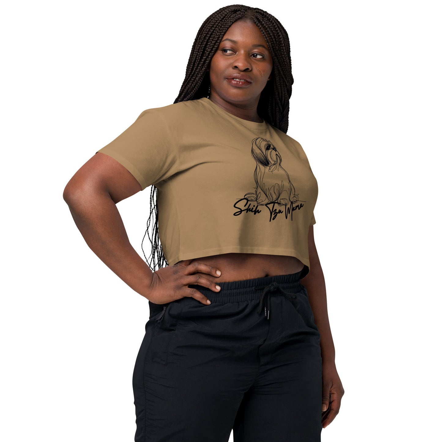 Shih Tzu Shirt, Shih Tzu Mom Shirt, Shih Tzu Owner Gift, Mom Shirt, Dog Lover Shirt, Women’s crop top