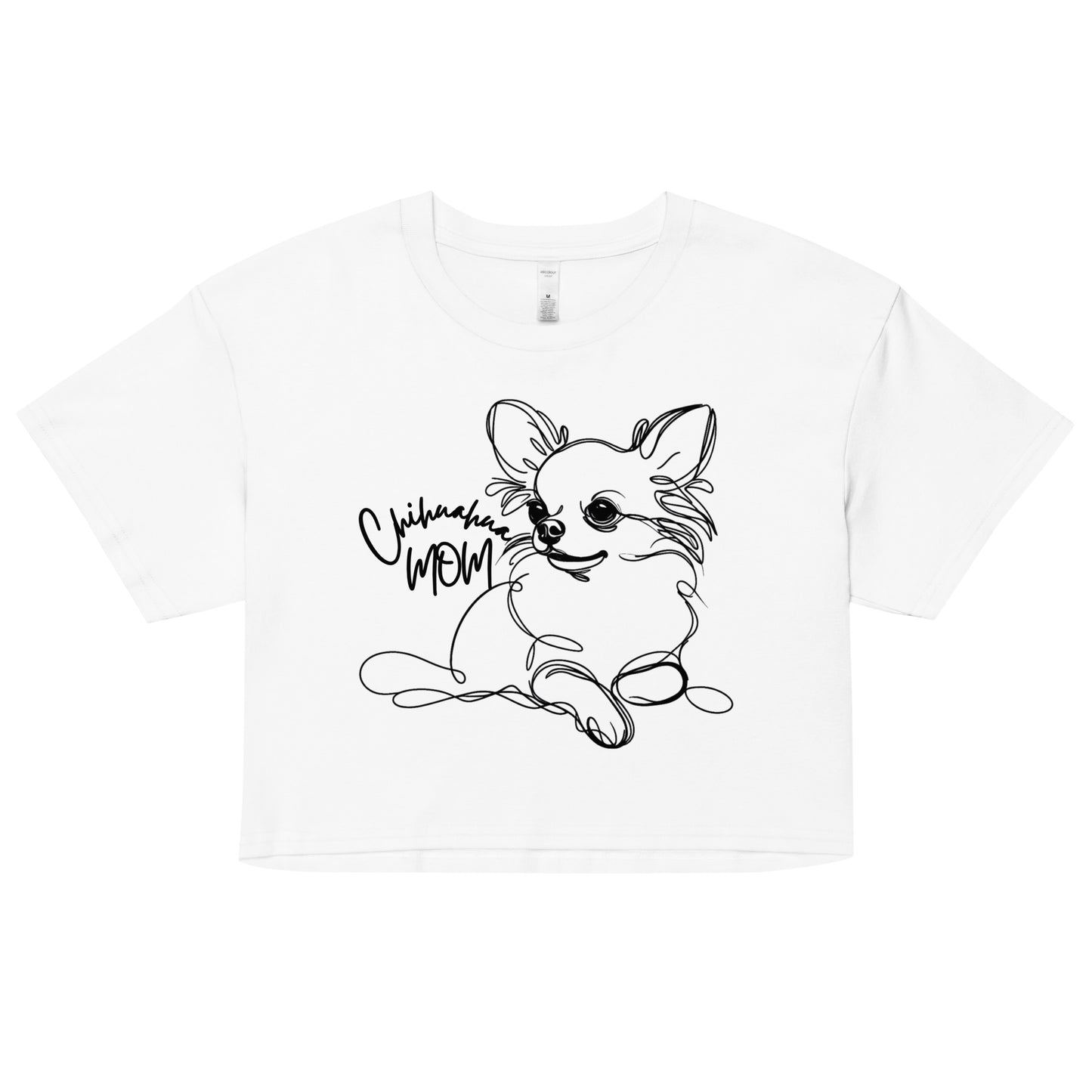 Chihuahua Shirt, Chihuahua Mom Shirt, Chihuahua Owner Gift, Dog Mom Shirt, Kawaii Chihuahua, Women’s crop top
