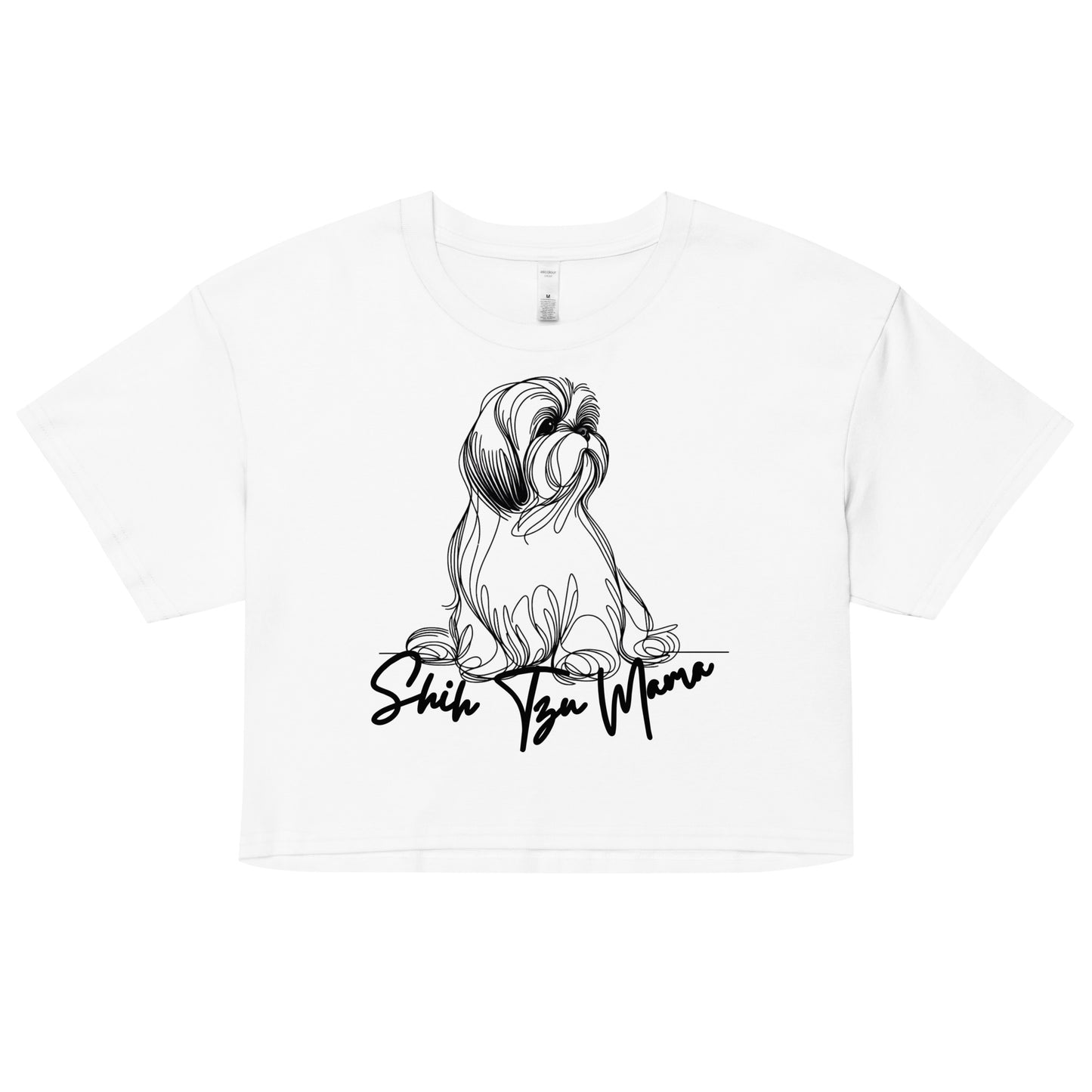 Shih Tzu Shirt, Shih Tzu Mom Shirt, Shih Tzu Owner Gift, Mom Shirt, Dog Lover Shirt, Women’s crop top