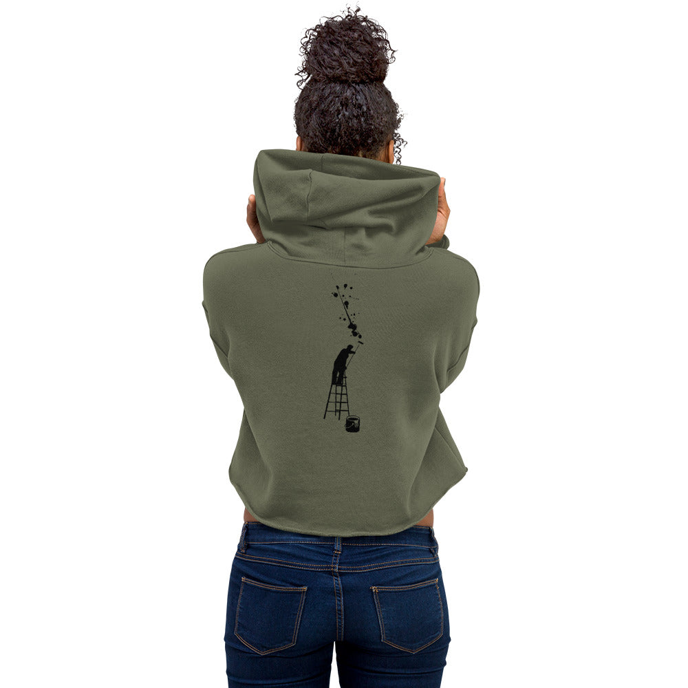 California Mama, Crop Hoodie