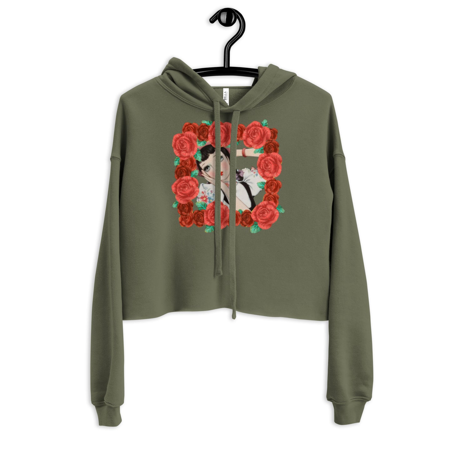 SHOJO Manga Crop Hoodie