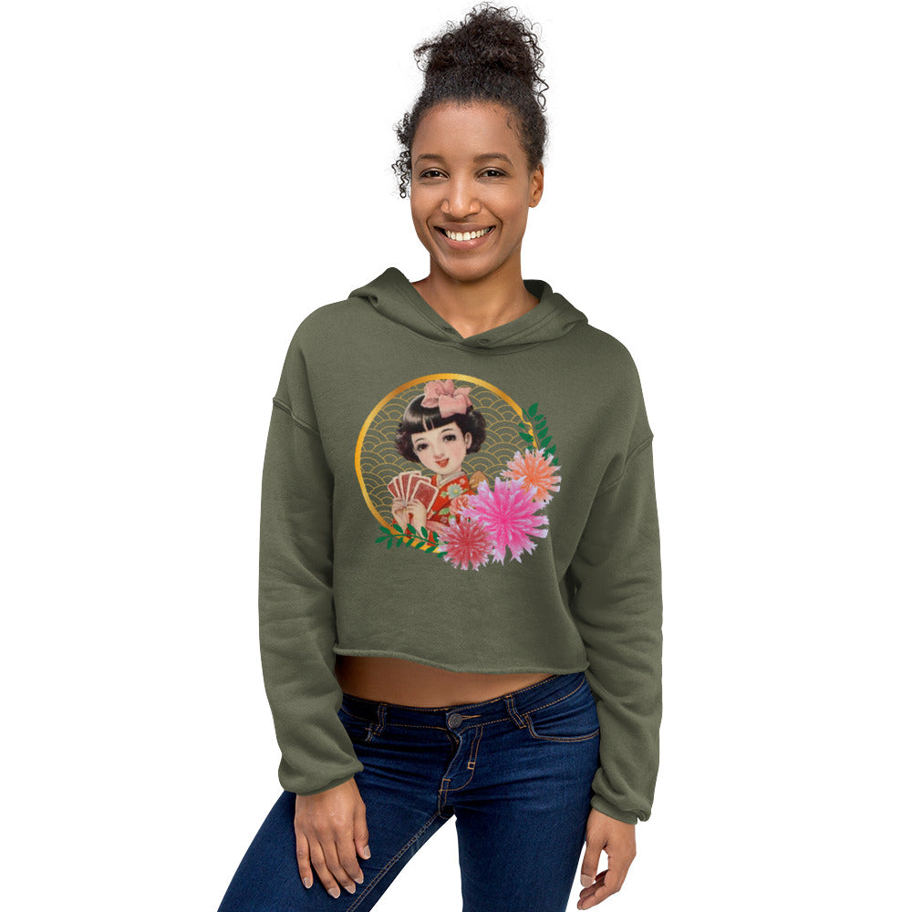 SHOJO Manga kimono Crop Hoodie