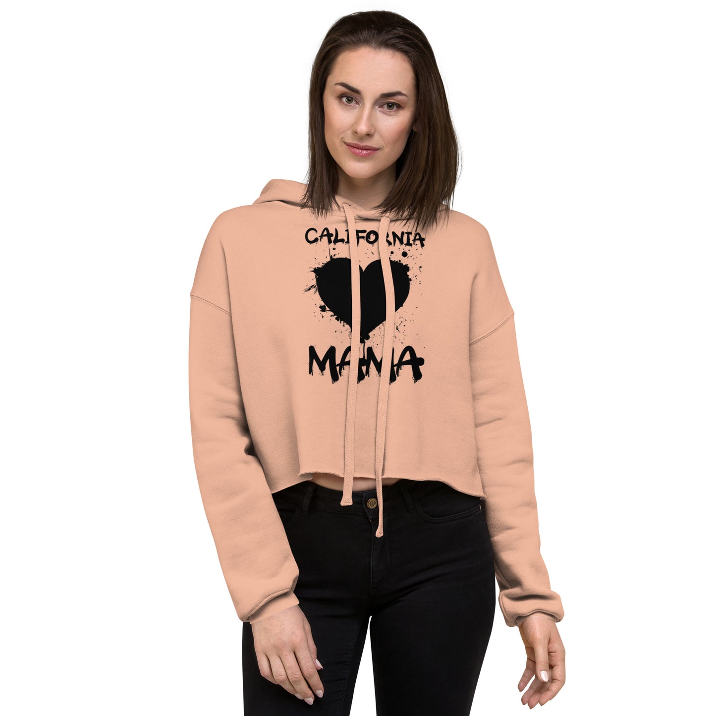 California Mama, Crop Hoodie