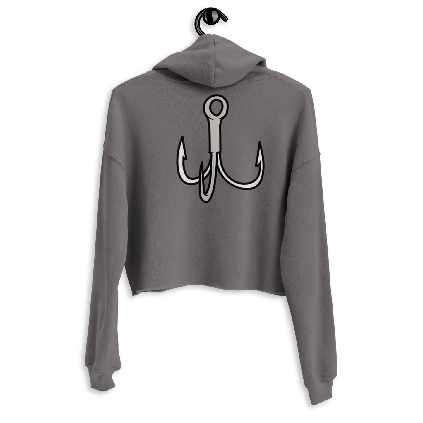 Heart Fish Crop Hoodie