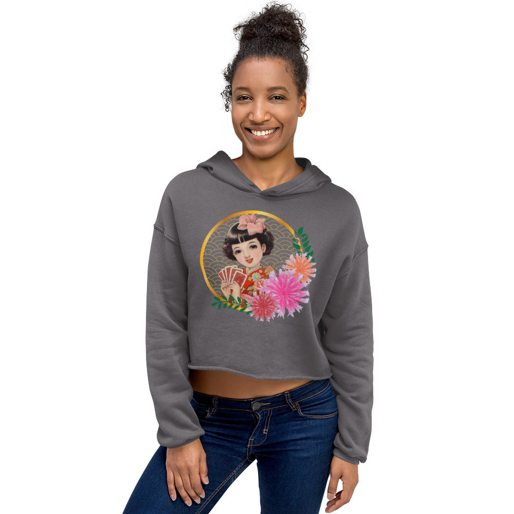 SHOJO Manga kimono Crop Hoodie