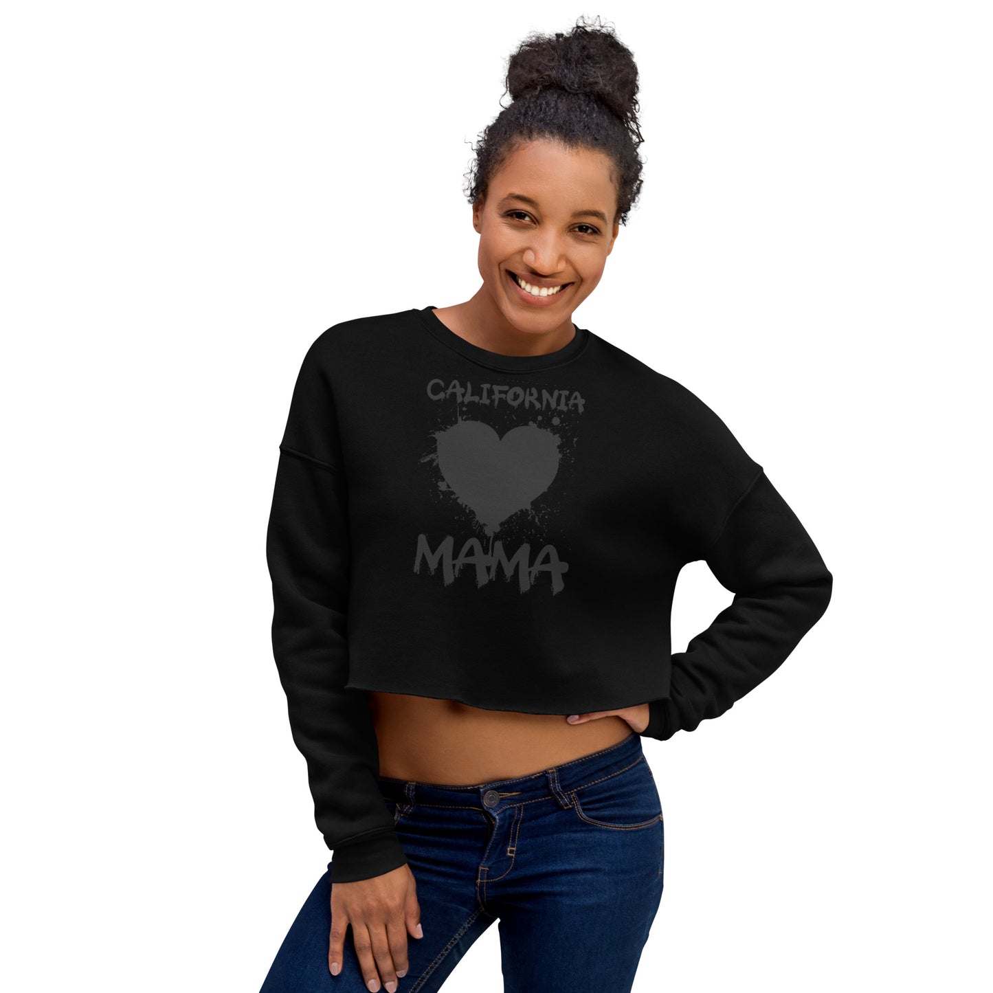 California Mama, Crop Sweatshirt