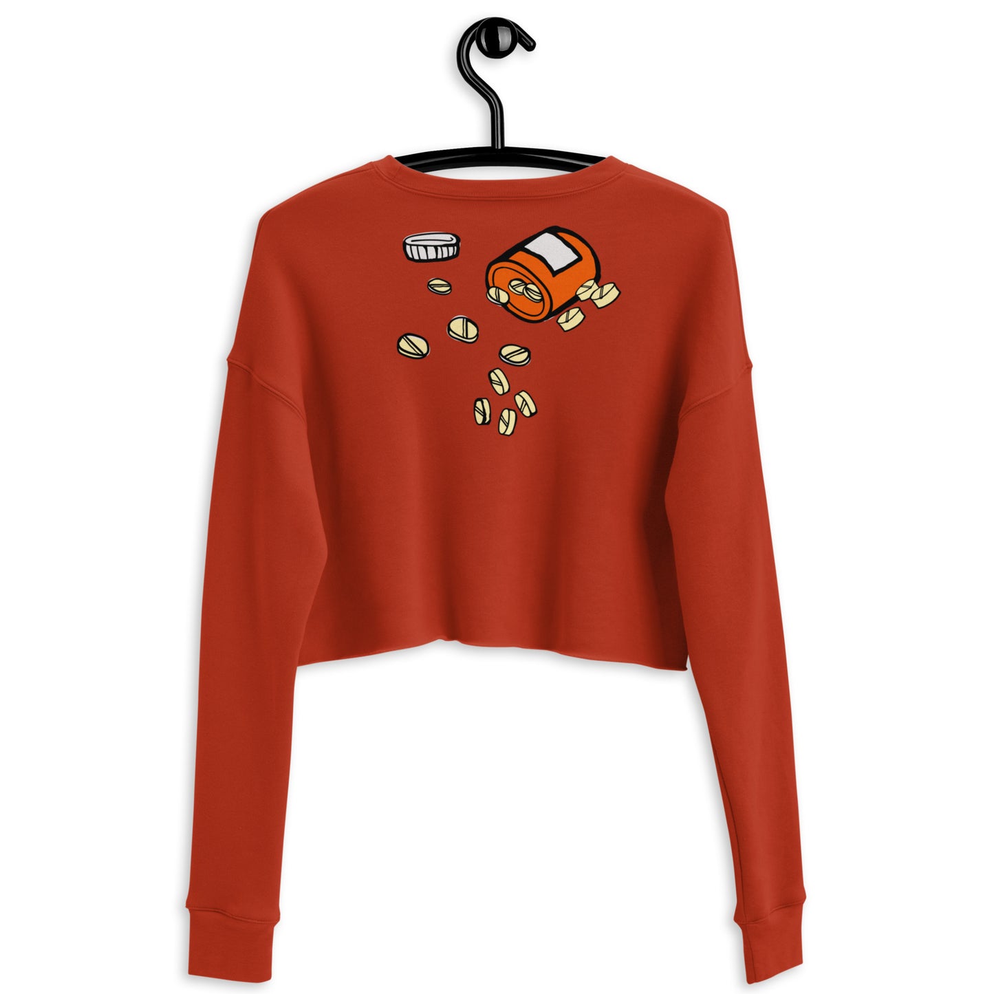 Being positive Crop Sweatshirt