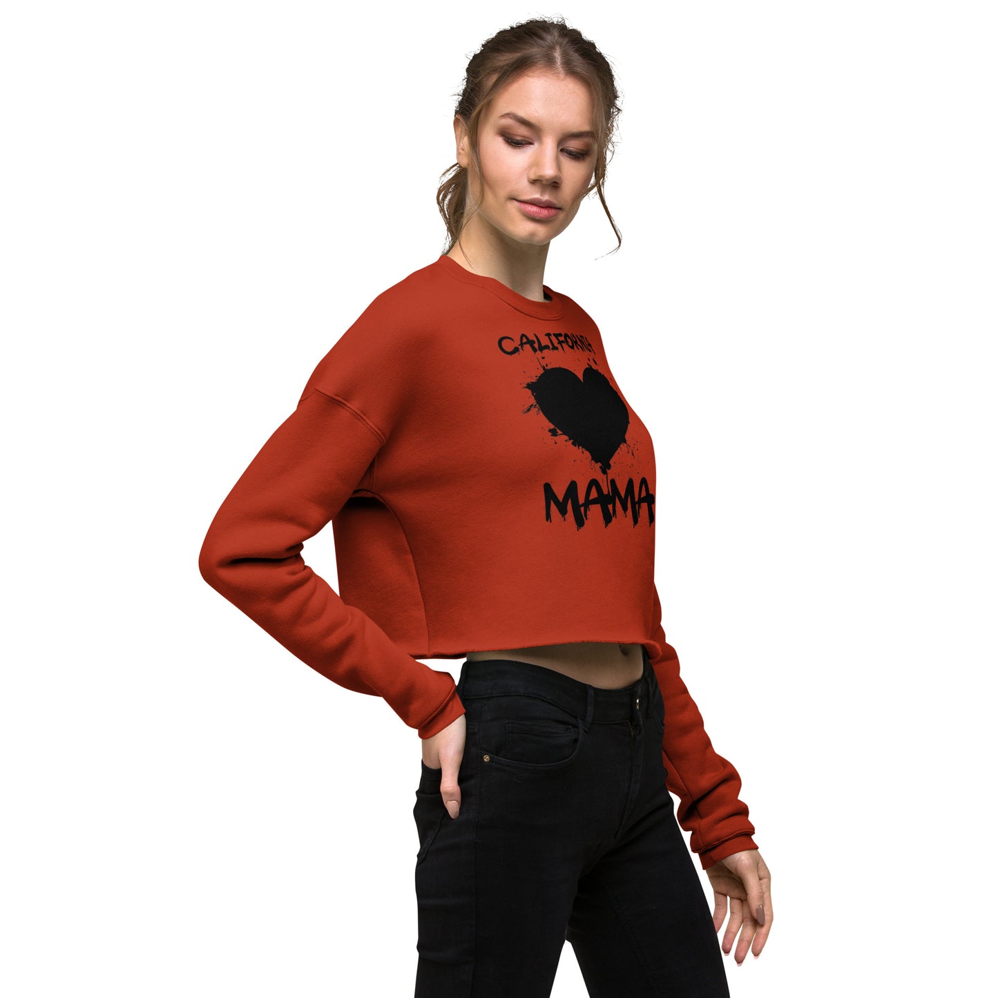 California Mama, Crop Sweatshirt