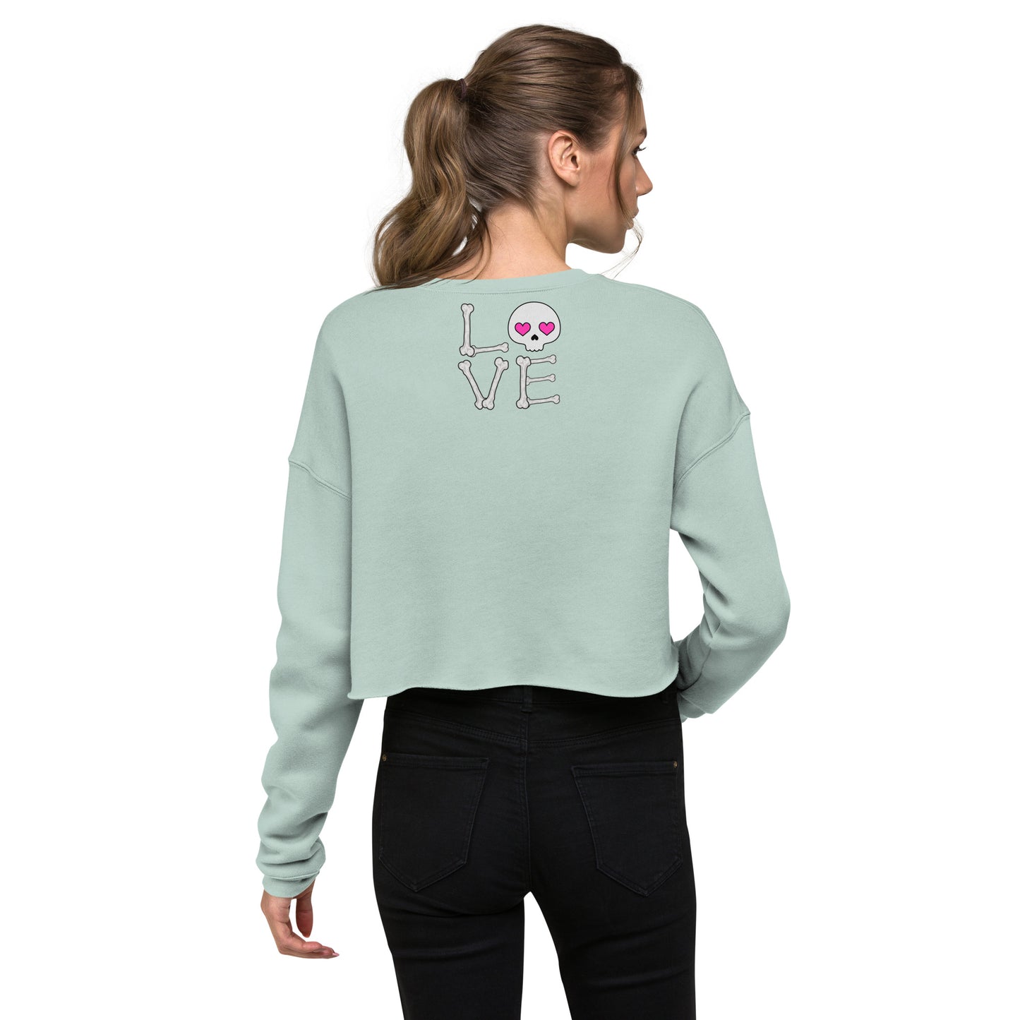 Love is like Heaven, kawaii, ai, love, Crop Sweatshirt
