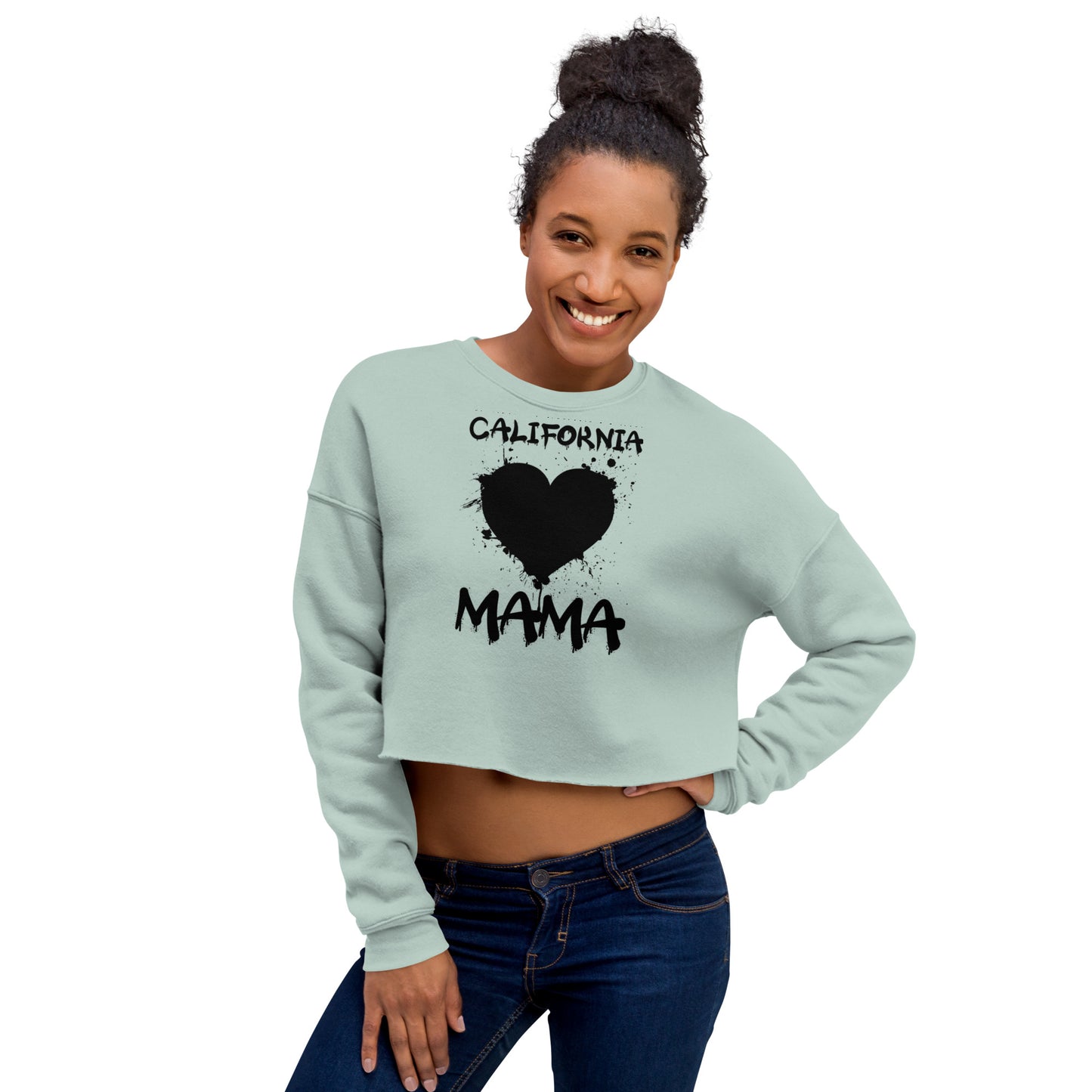 California Mama, Crop Sweatshirt